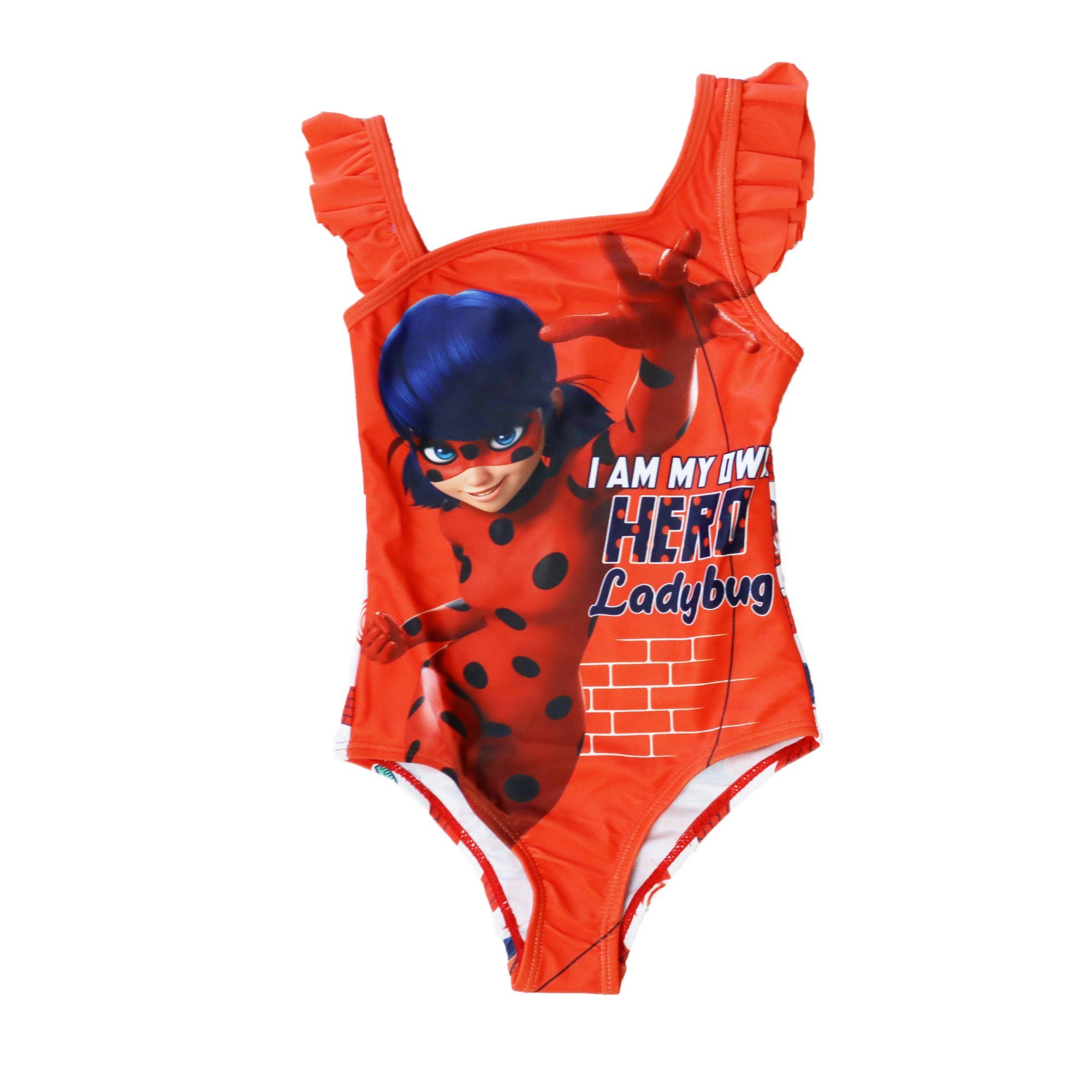 Miraculous - Ladybug Badeanzug »Kinder Schwimmanzug Mädchen Bademode« Gr.  104 bis 128, Blau oder Rot