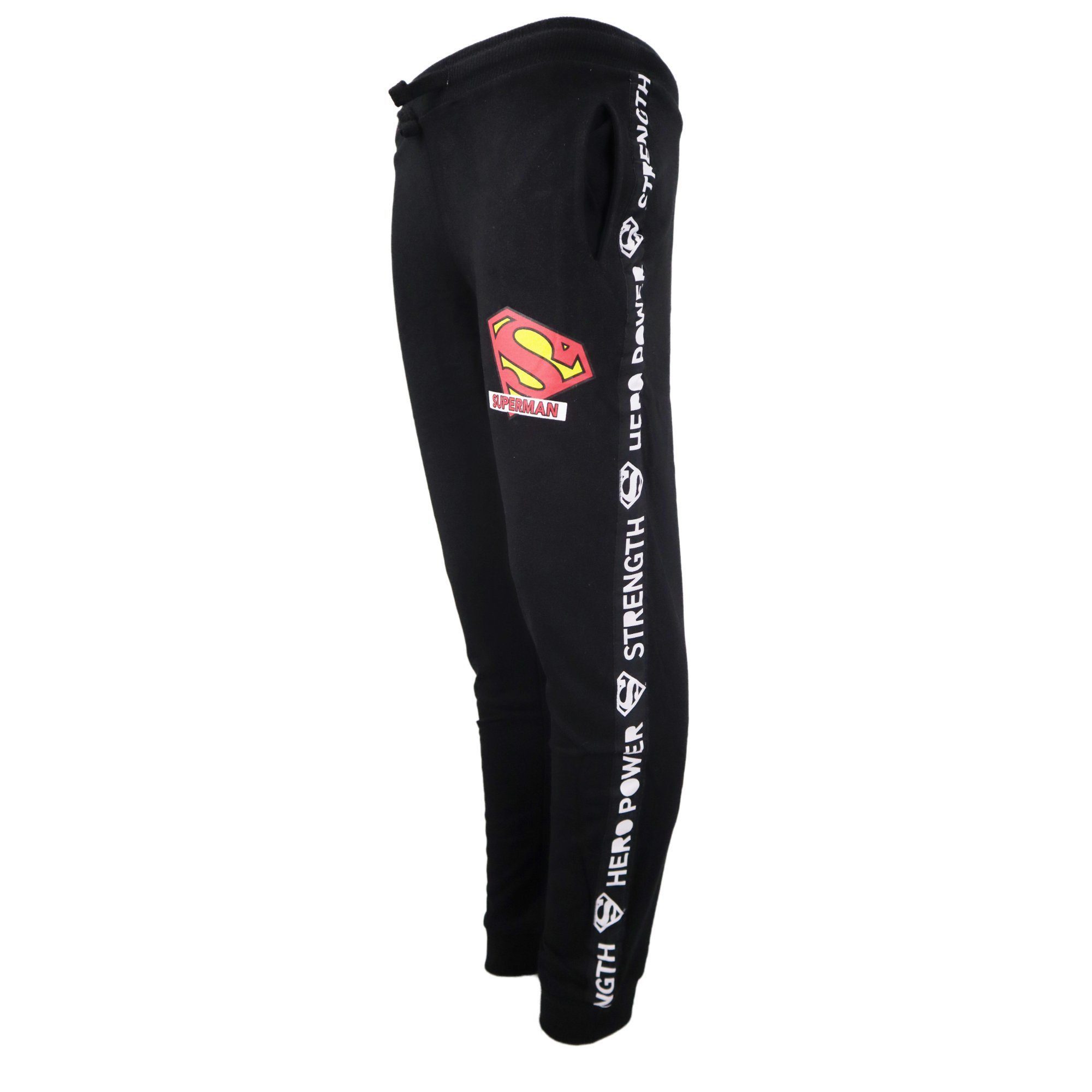 DC Comics Jogginghose Superman DC Comics Jungen Kinder Sporthose Jogginghose Gr. 104 bis 134
