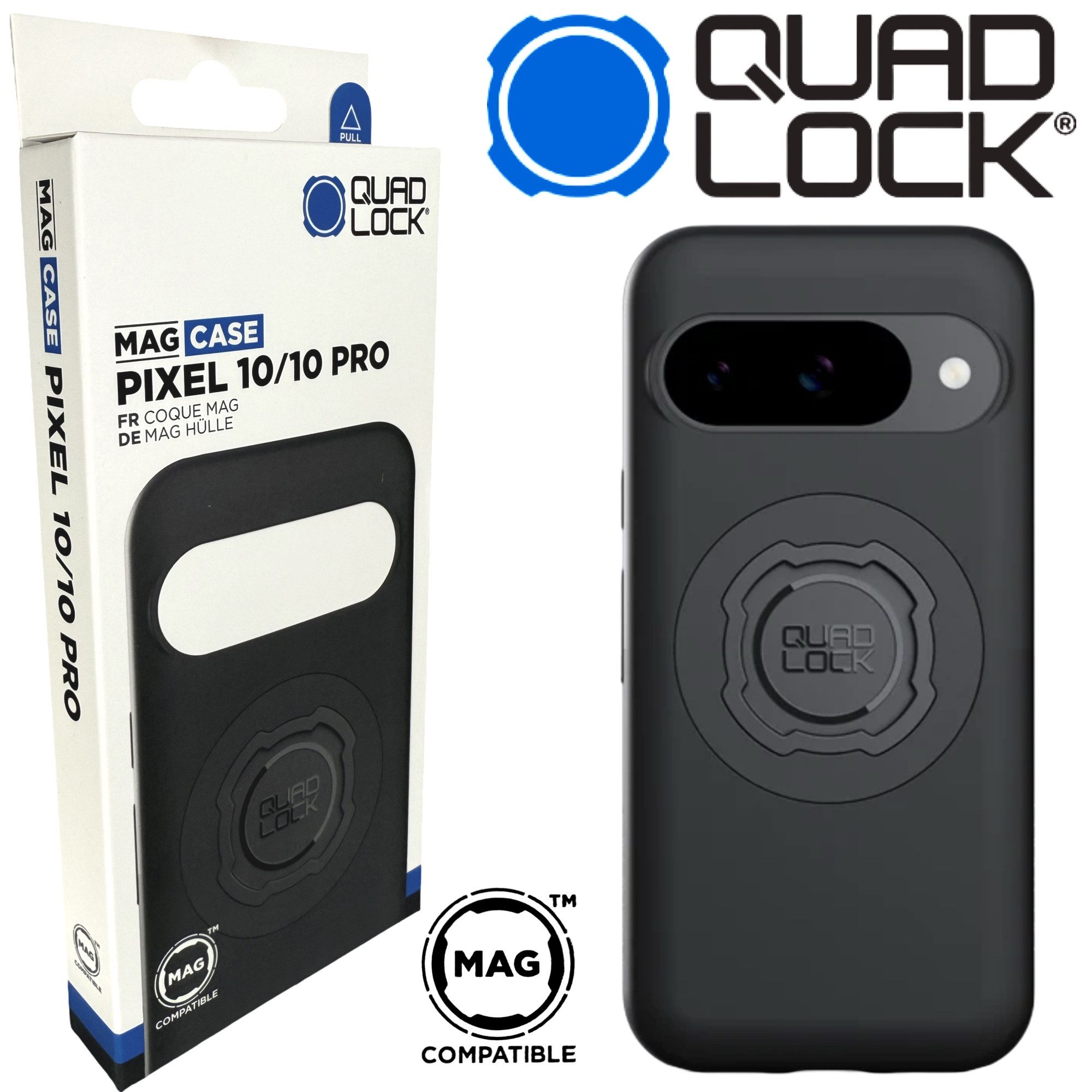 Quad Lock Handy-Halterung QUAD LOCK MAG Case Handy Schutz Hülle Halter Google Pixel 10/10 Pro