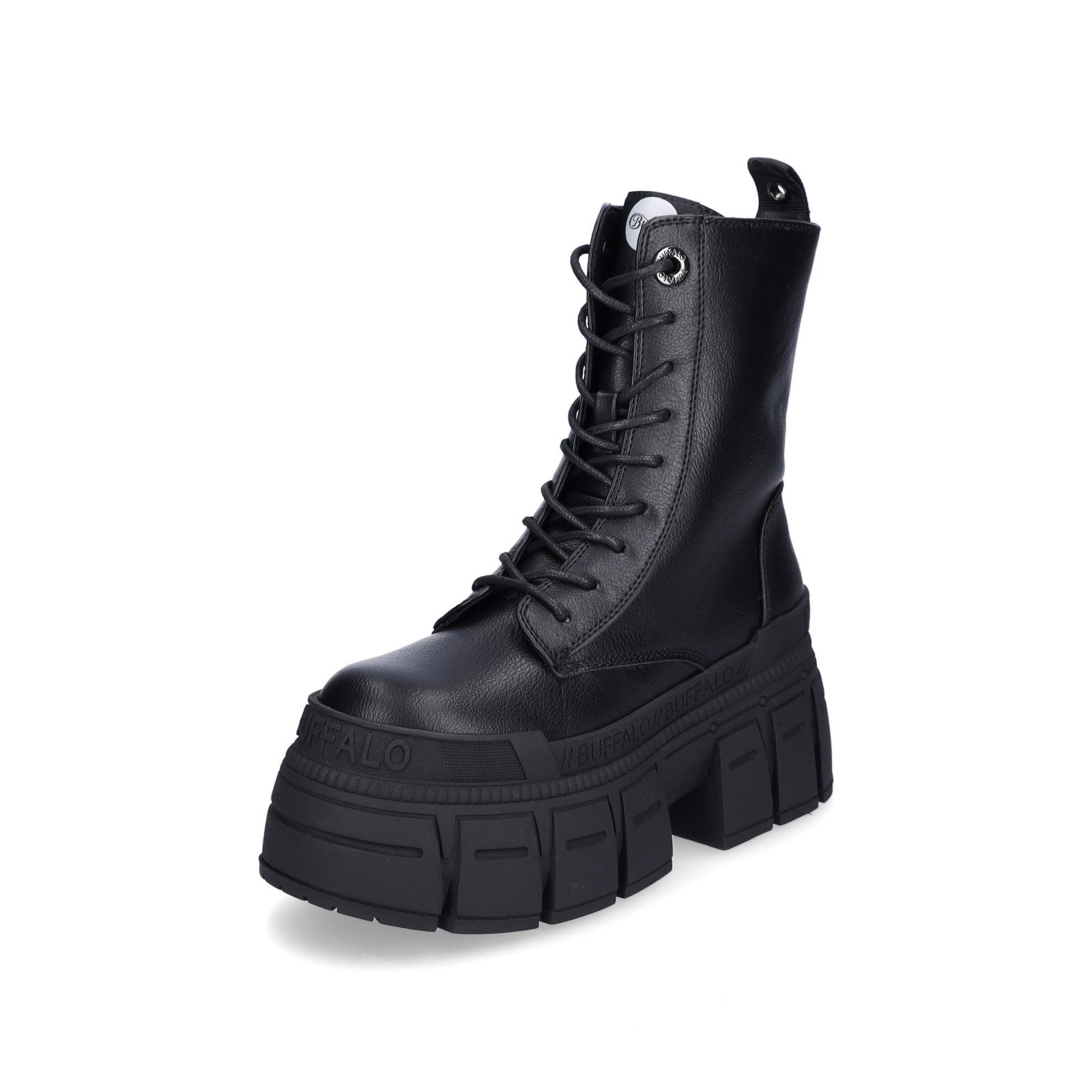 Buffalo Buffalo Damen Schnürboot Gospher Lace Up Mid schwarz Schnürboots