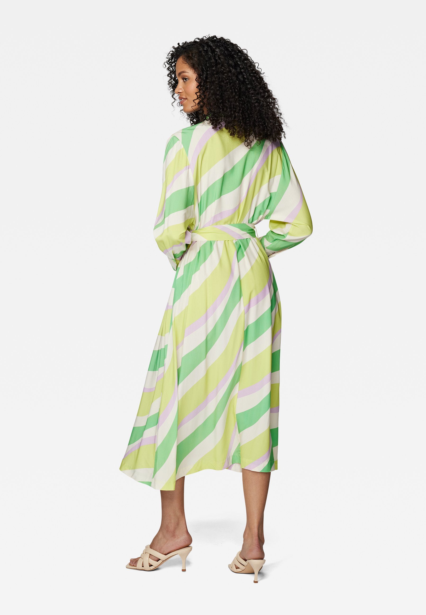 Mavi Hemdblusenkleid LONG DRESS Langes Blusenkleid, Leichte und fließende  Viskosenqualität mit Colorblock Print