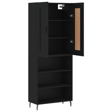 vidaXL Kleiderschrank Regal Highboard Schrank Hochschrank Schwarz 69,5x34x180 cm Holzwerksto