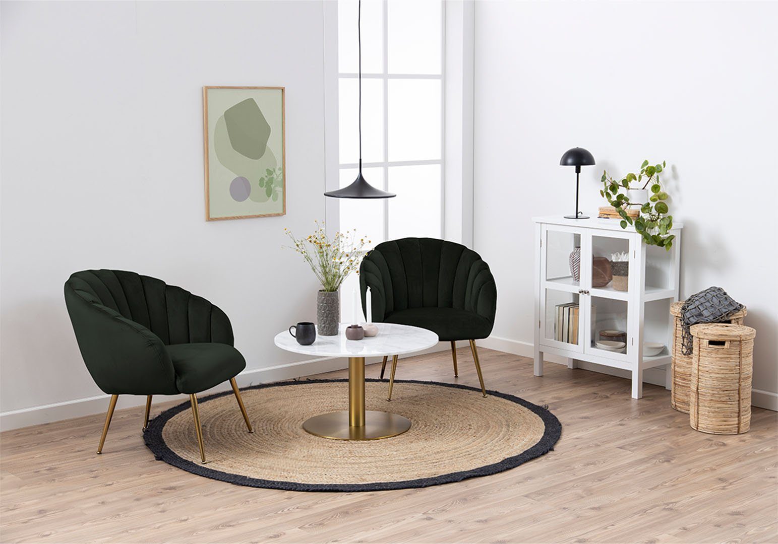 Relaxsessel Daniella Sessel messingfarben. grün, ebuy24 Lounge-Sessel (1-St)