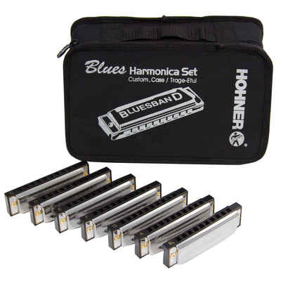 Hohner Mundharmonika, 7er Blues Harm. Starter Set - Mundharmonika