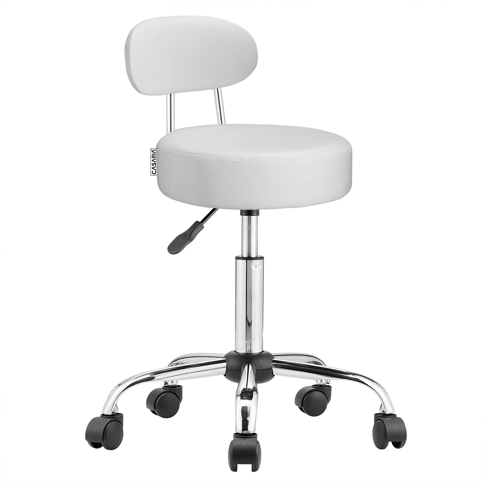 Casaria Drehhocker, Lehne Höhenverstellbar 10cm Polsterung günstig online kaufen