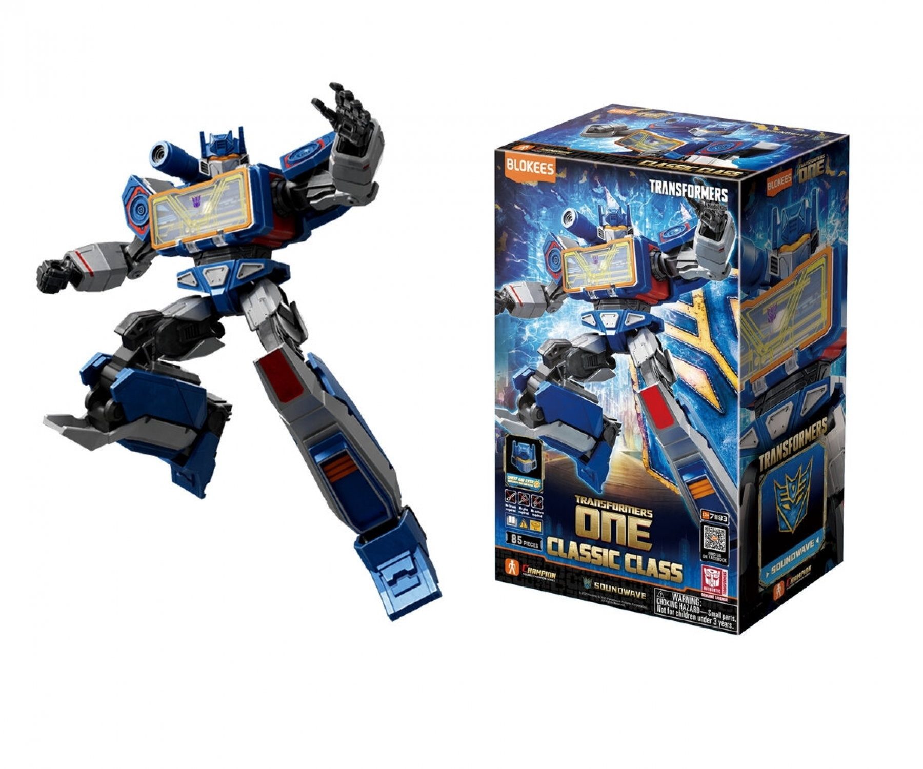 Dickie Toys Blokees Transformers Soundwave Bausatz Figur 85 Teile 201122016 Spielbausteine – Bild 2 von 5