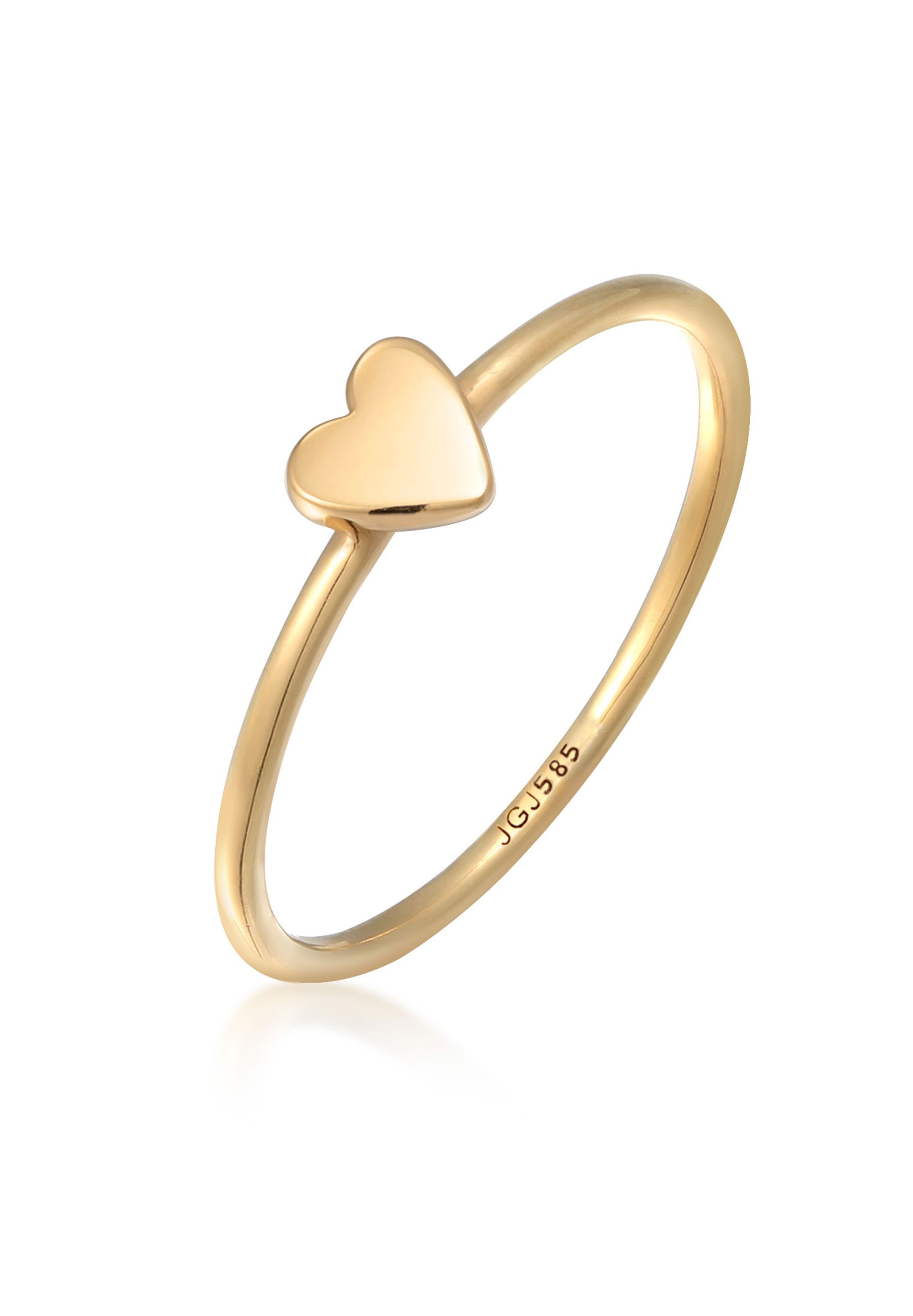 Fingerring Herz Liebe Verlobung 585 Gelbgold