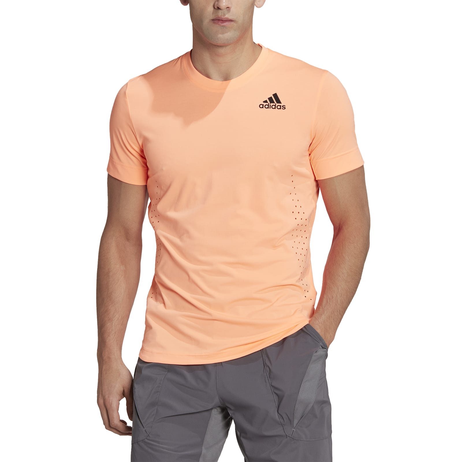 adidas Performance T-Shirt New York FreeLift Tee orange Herren