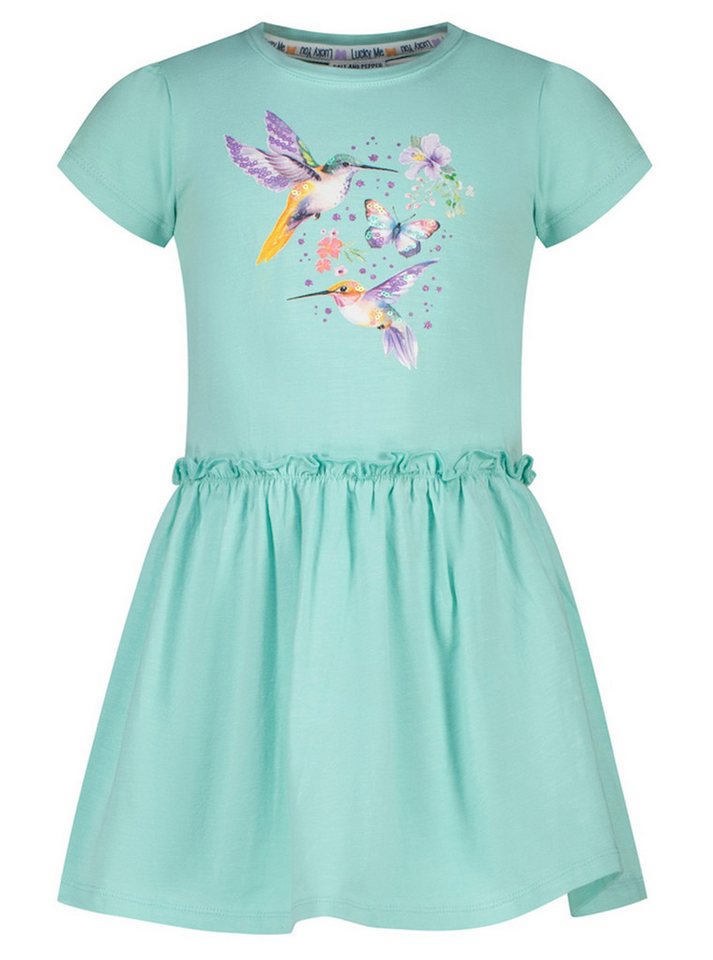 SALT AND PEPPER A-Linien-Kleid Salt & Pepper Kleid Kurzarm Kolibri opal green (1-tlg)