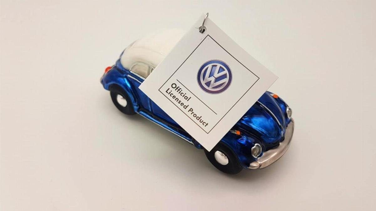 - blau VW Christbaumschmuck Design VW Hanco Cabrio