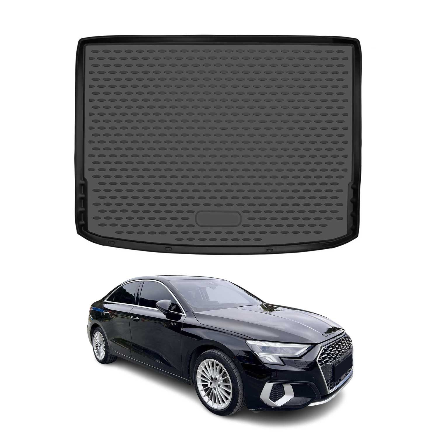 Kofferraummatte Kofferraumwanne für Audi A3 8Y Sportback 2020-2025 Gummi TPE