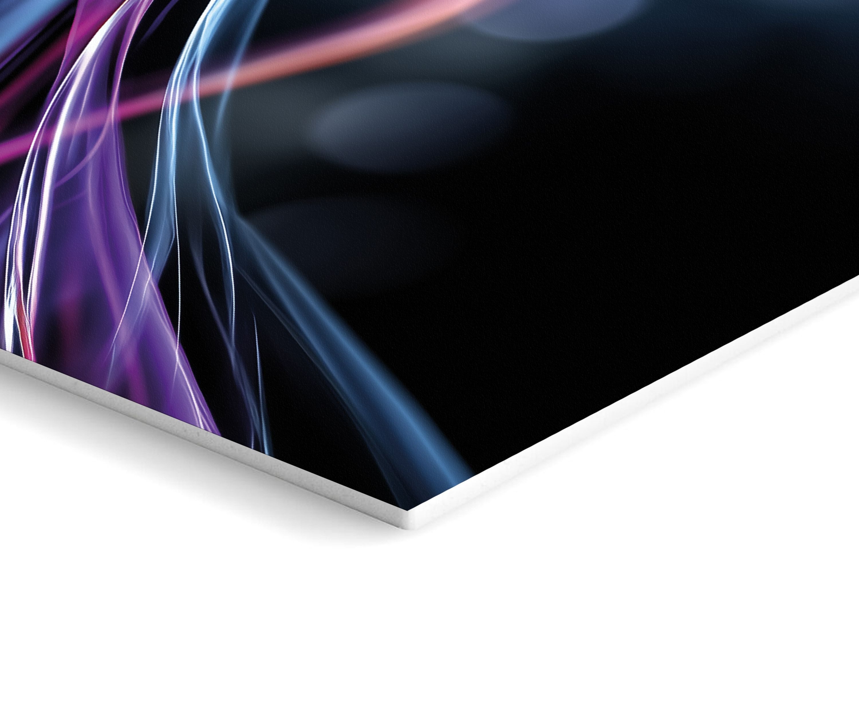 artissimo Mehrteilige Bilder Wandbilder-Set 3er-Set / Gaming Wanddeko / Jugendzimmer, Gaming: Neon Setup in blau lila schwarz – Bild 4 von 5