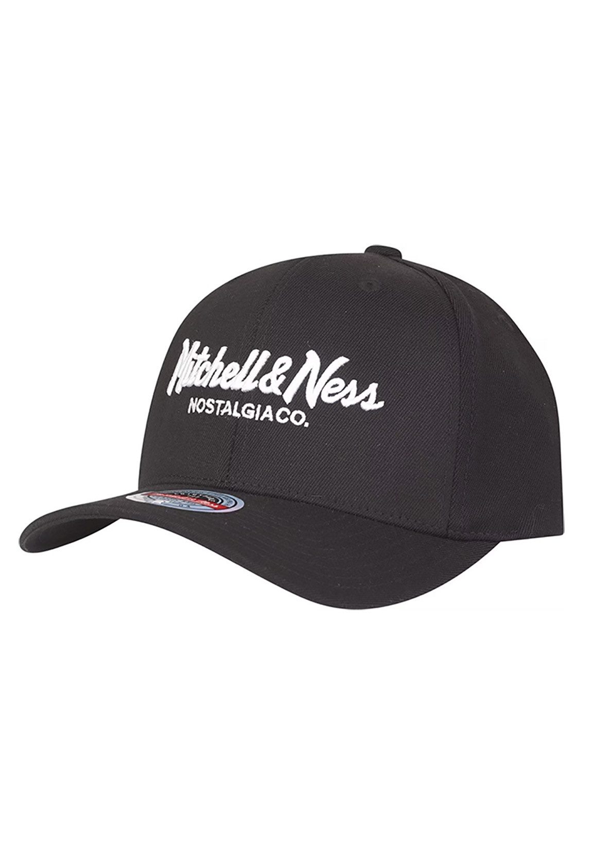 Mitchell & Ness Snapback Cap Mitchell & Ness Logo Classic Red Snapback Cap BRANDED PINSCRIPT Black