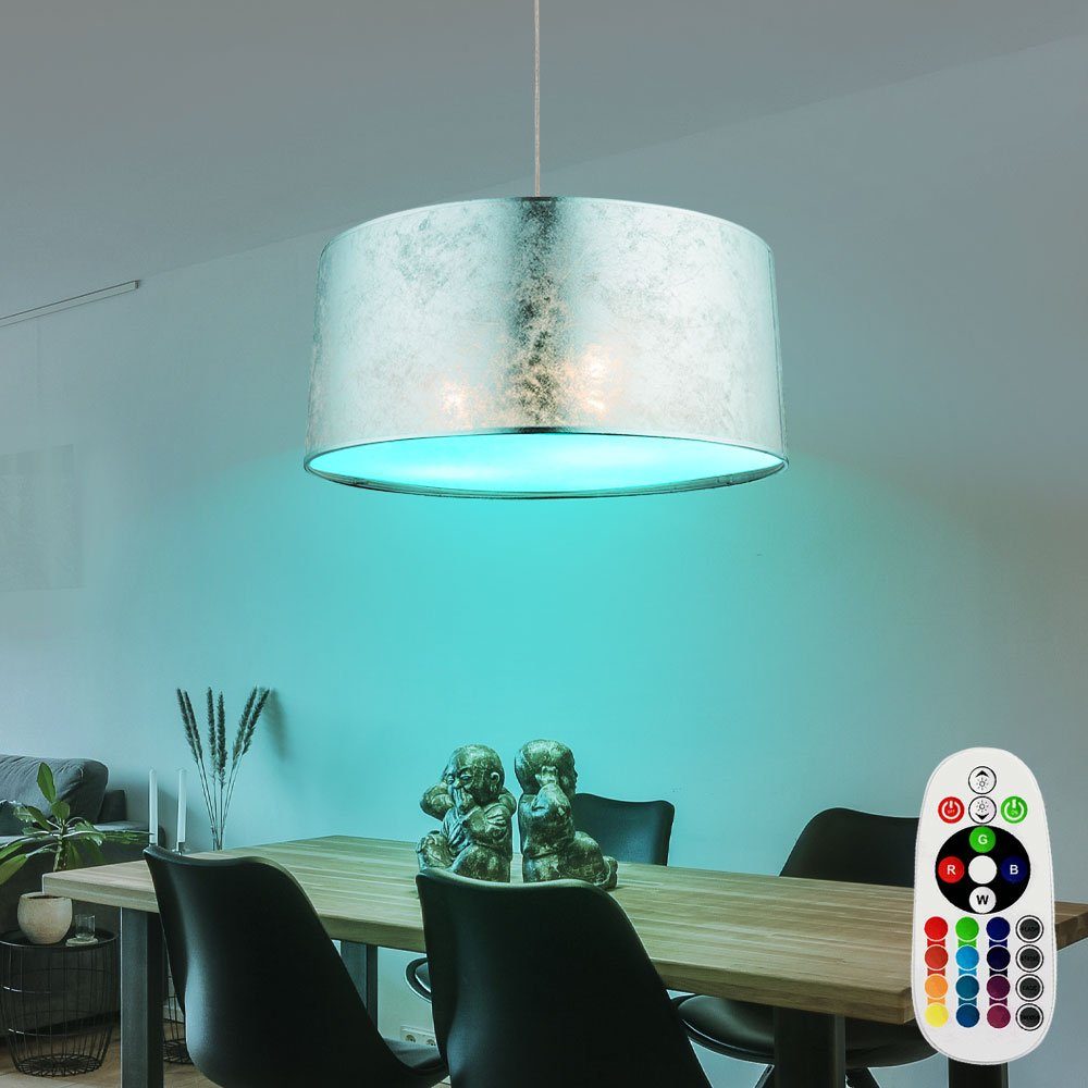 Pendelleuchte, Leuchte Leuchtmittel LED Hänge Warmweiß, RGB Farbwechsel, LED Farbwechsel Küchen Lampe 21 inklusive, Hänge Watt etc-shop