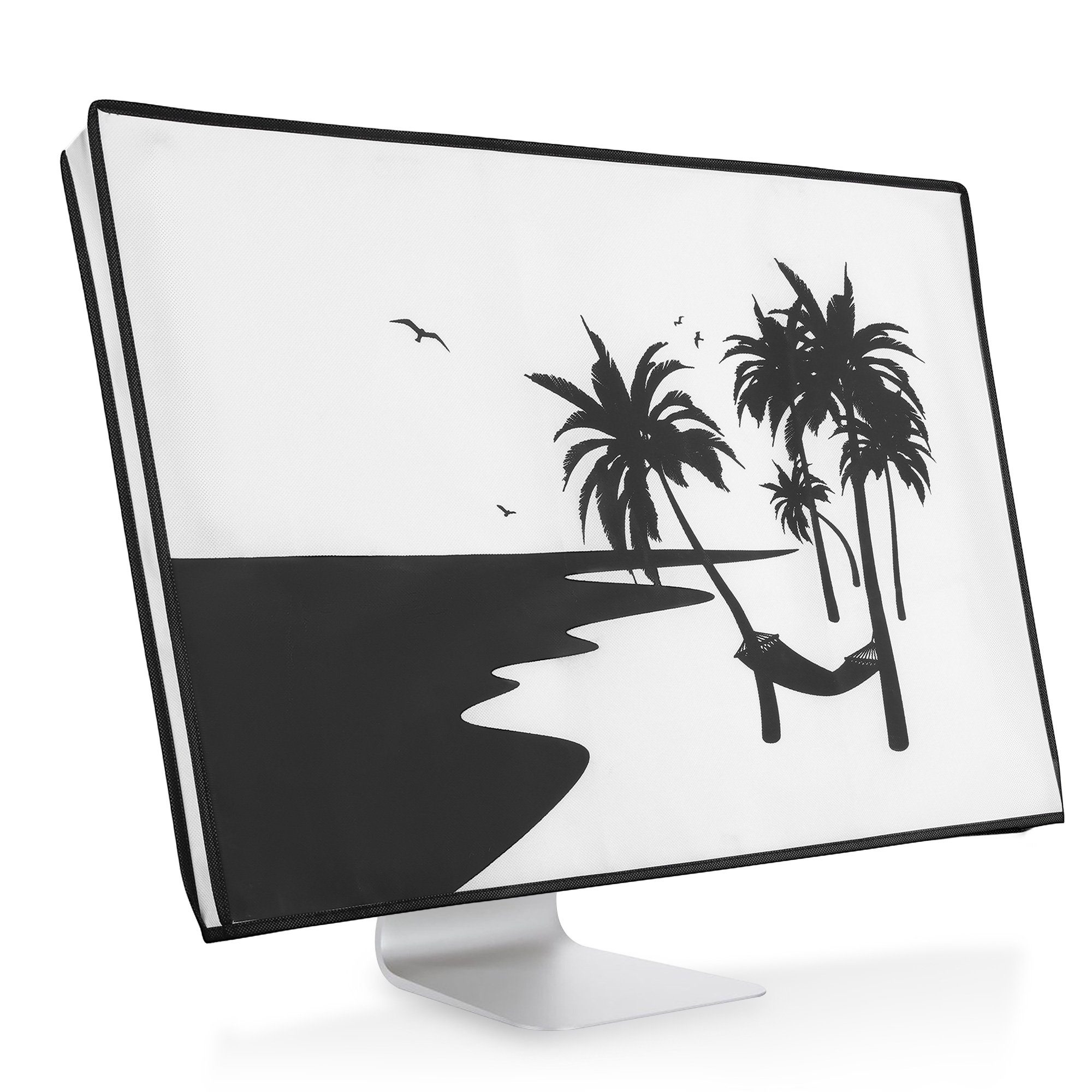kwmobile Abdeckhaube 24-26" Monitor Hülle, PC Bildschirm Schutzhülle - Computer Cover Case