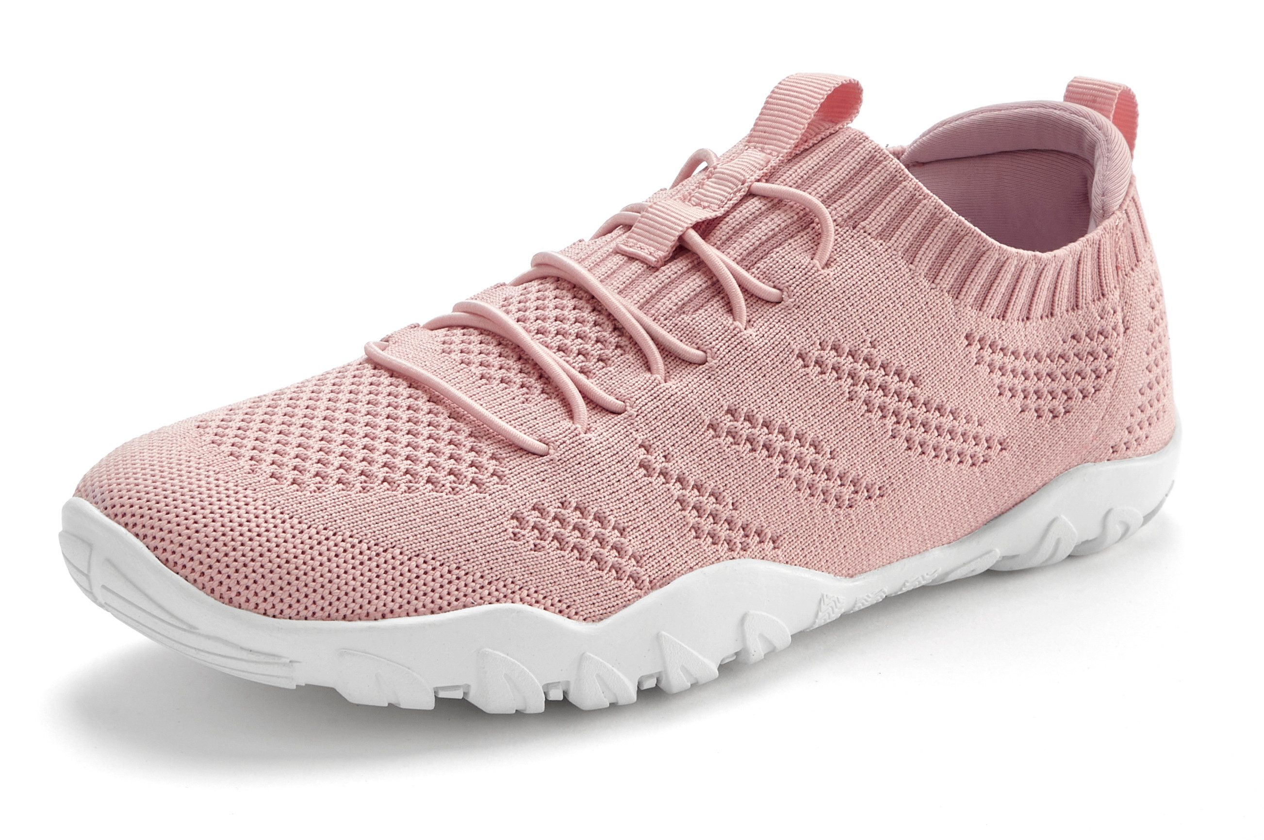 Vivance by Lascana Freizeitschuh, Slip-On-Sneaker, Halbschuh, ultraleicht Sneaker zum Reinschlüpfen mit elastischen Schnürbändern VEGAN