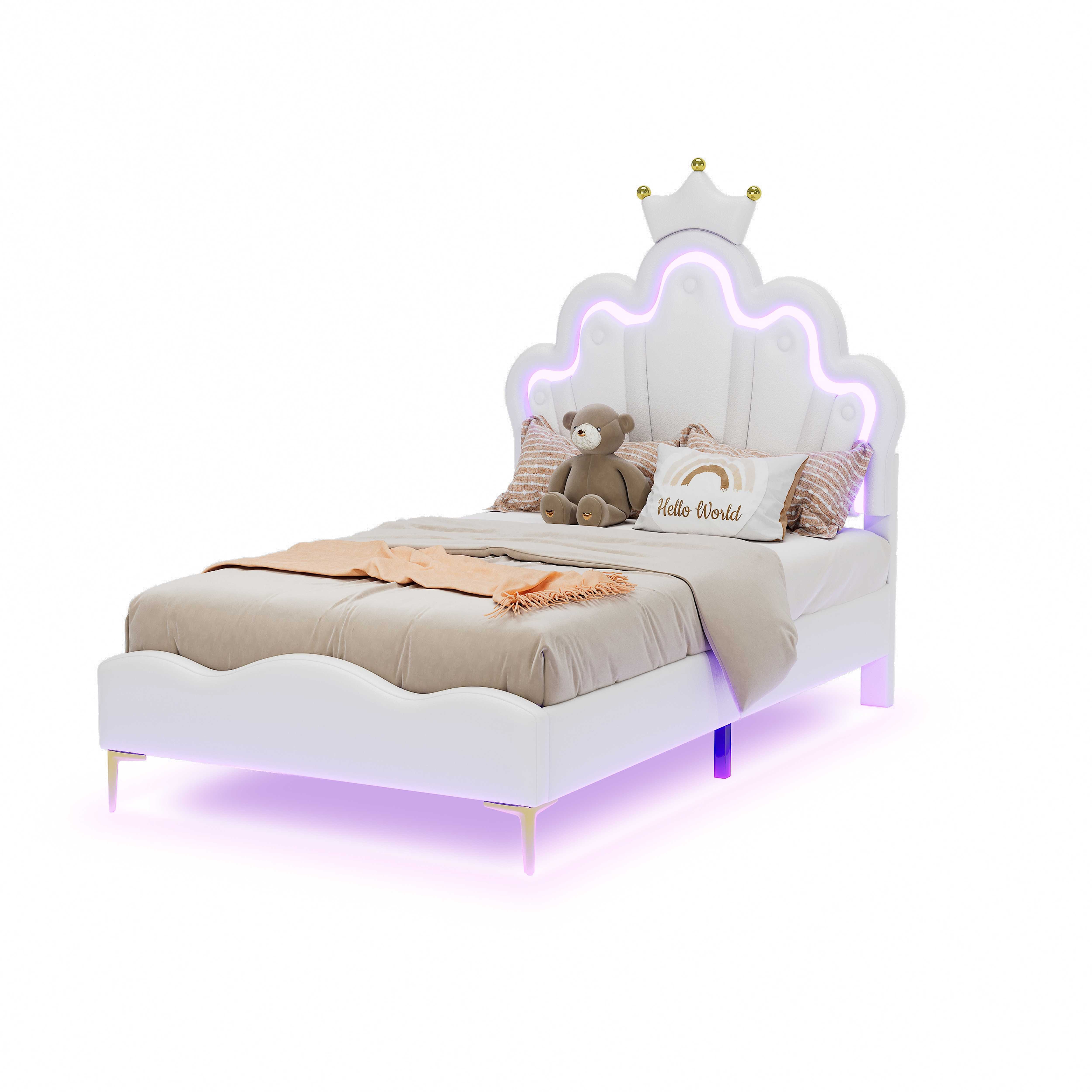 BlingBin Prinzessinbett Kinderbett Einzelbett (1-tlg., mit günstig online kaufen
