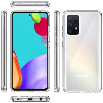 CoolGadget Handyhülle Transparent Ultra Slim Case für Samsung Galaxy A52 / A52s 6,5 Zoll, Silikon Hülle Dünne Schutzhülle für Samsung A52 4G/5G, A52s 5G Hülle
