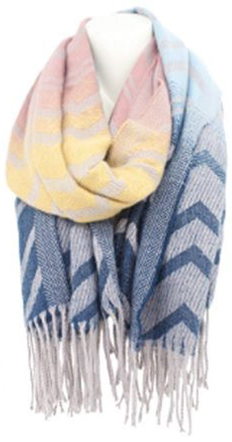 chic4home Schal Winter Weave, (1-St. 1-teilig), Damen Schal ca.70x180cm Muster weiches Kaschmir-Gefühl