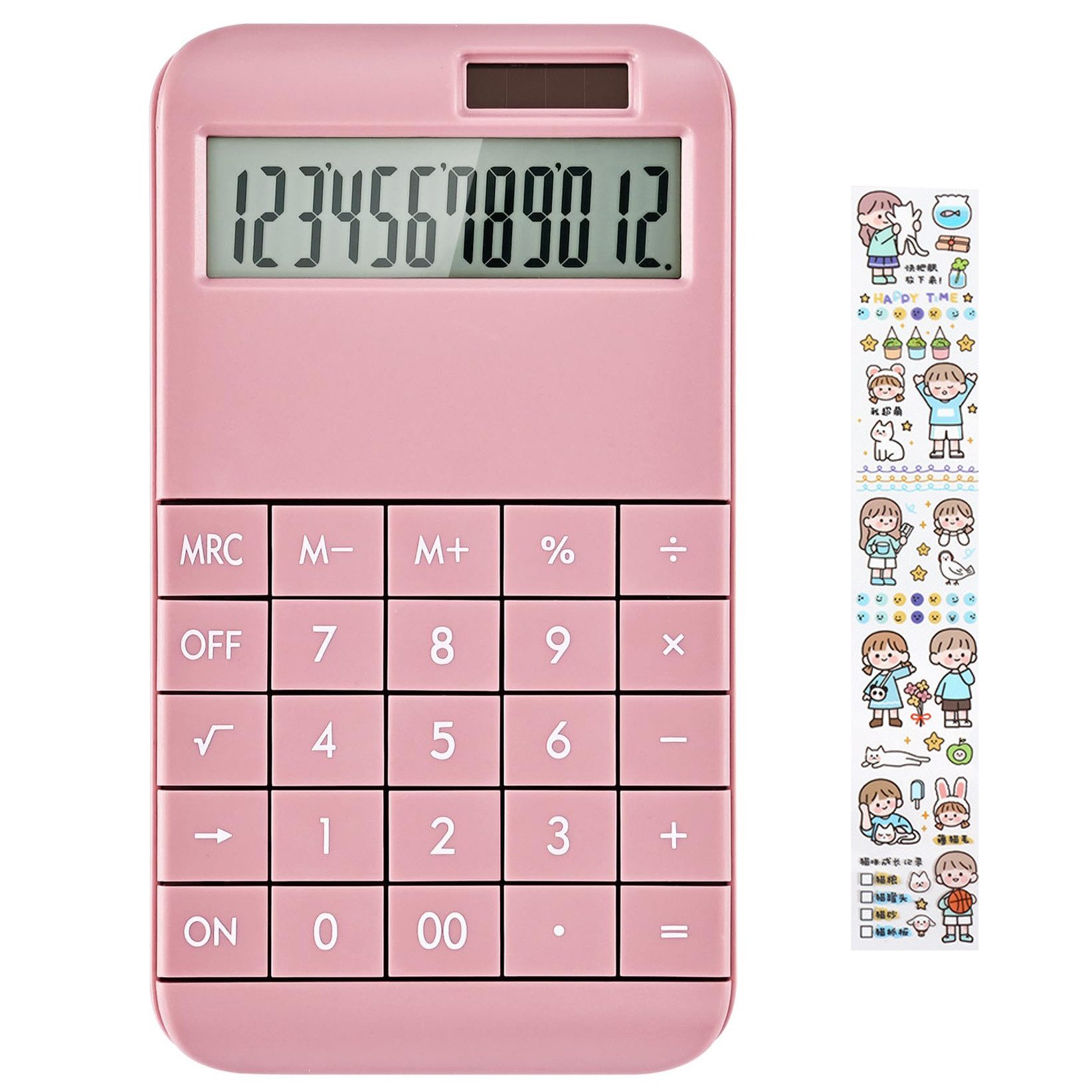 Taschenrechner 12-stellig Wissenschaftlicher Taschenrechner mit Großem LCD-Display