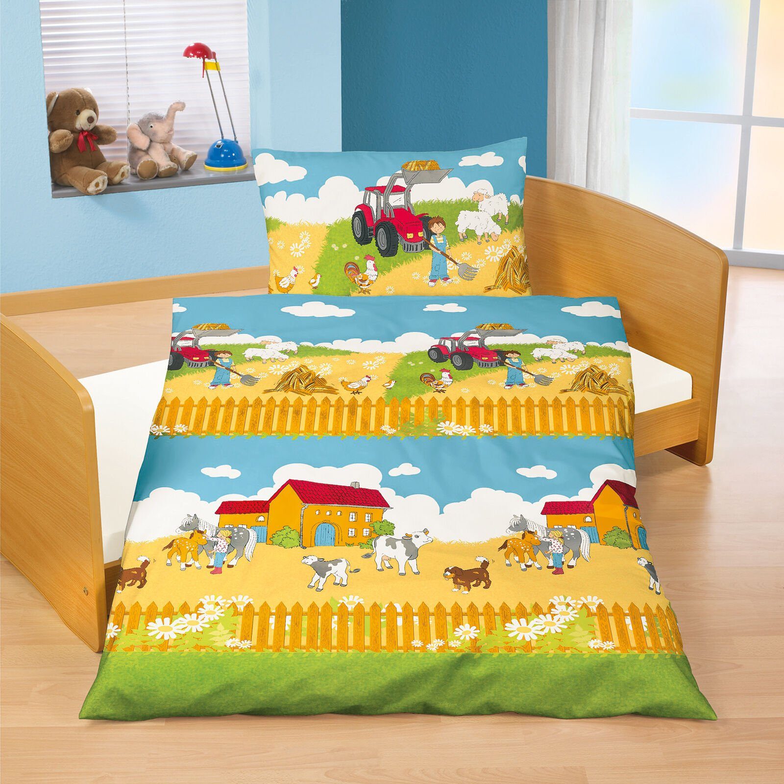 Babybettwäsche Bauernhof 40 x 60 100 x 135 cm