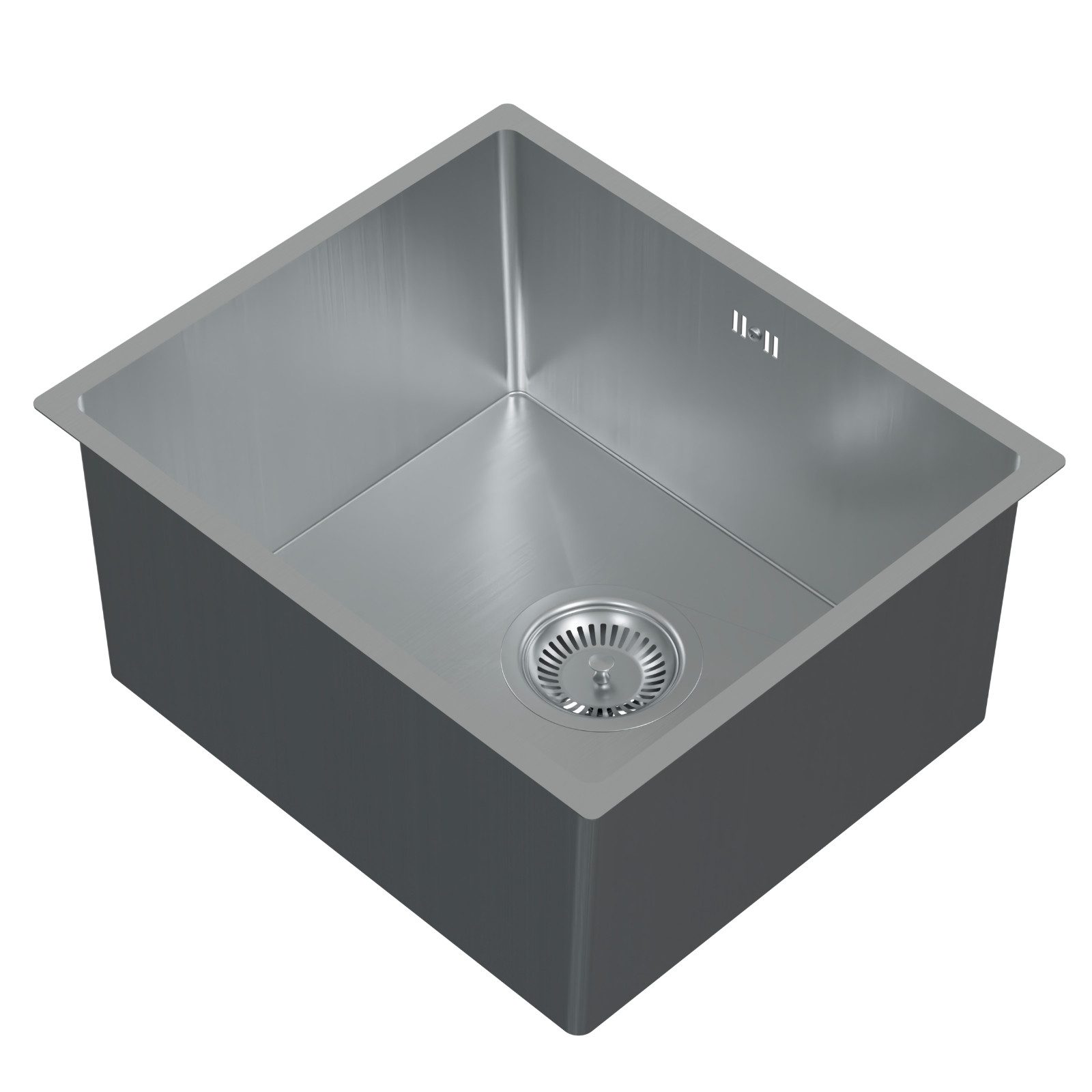 HAGO Edelstahlspüle Edelstahl Spüle Einbauspüle Spülbecken Küchenspüle Variation, Rechteckig, 40/34 cm, (1 St), Schallschutzmatte, Anti-Kondenzwasser Beschichtung