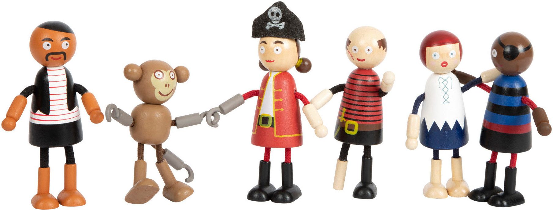 Small Foot Biegepuppe Piraten Figuren (Set) günstig online kaufen