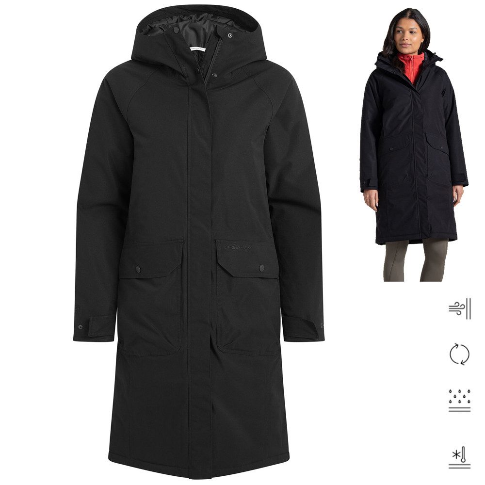 Craghoppers Hardshelljacke Craghoppers - warmer wasserdichter Outdoormantel Rosalind II, blk