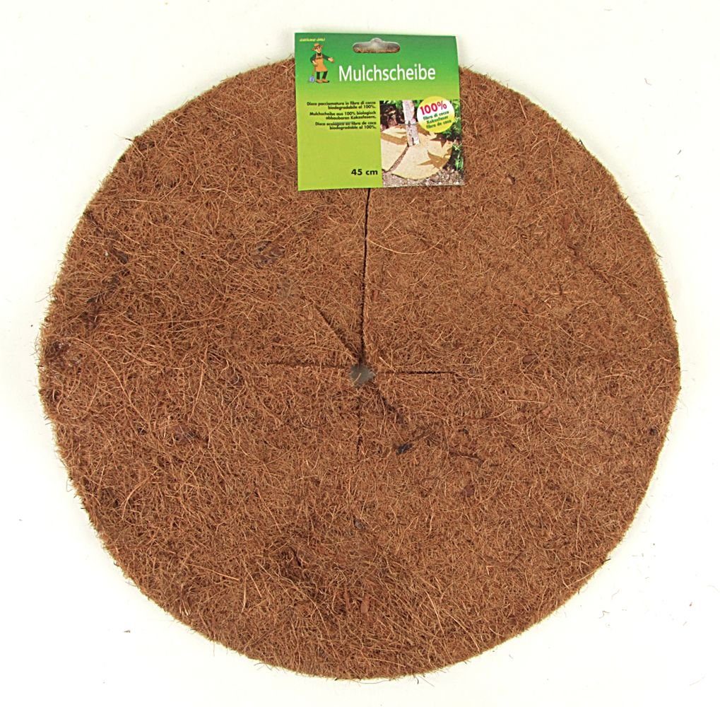 Grüner Jan Rindenmulch Kokos-Mulchscheibe 45cm Kokosmatte Frostschutz Pflanzenschutz
