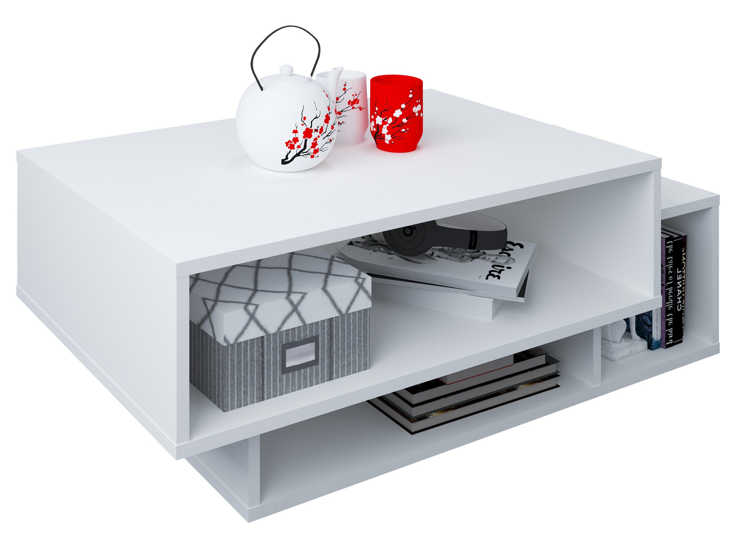 VCM Couchtisch Holz Sofatisch Couchtisch Wohnzimmertisch Runila, Pflegeleicht