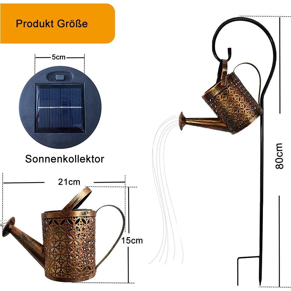 zggzerg LED Solarleuchte Solargießkannen Lampe für Außen, Wasserdicht Solar günstig online kaufen