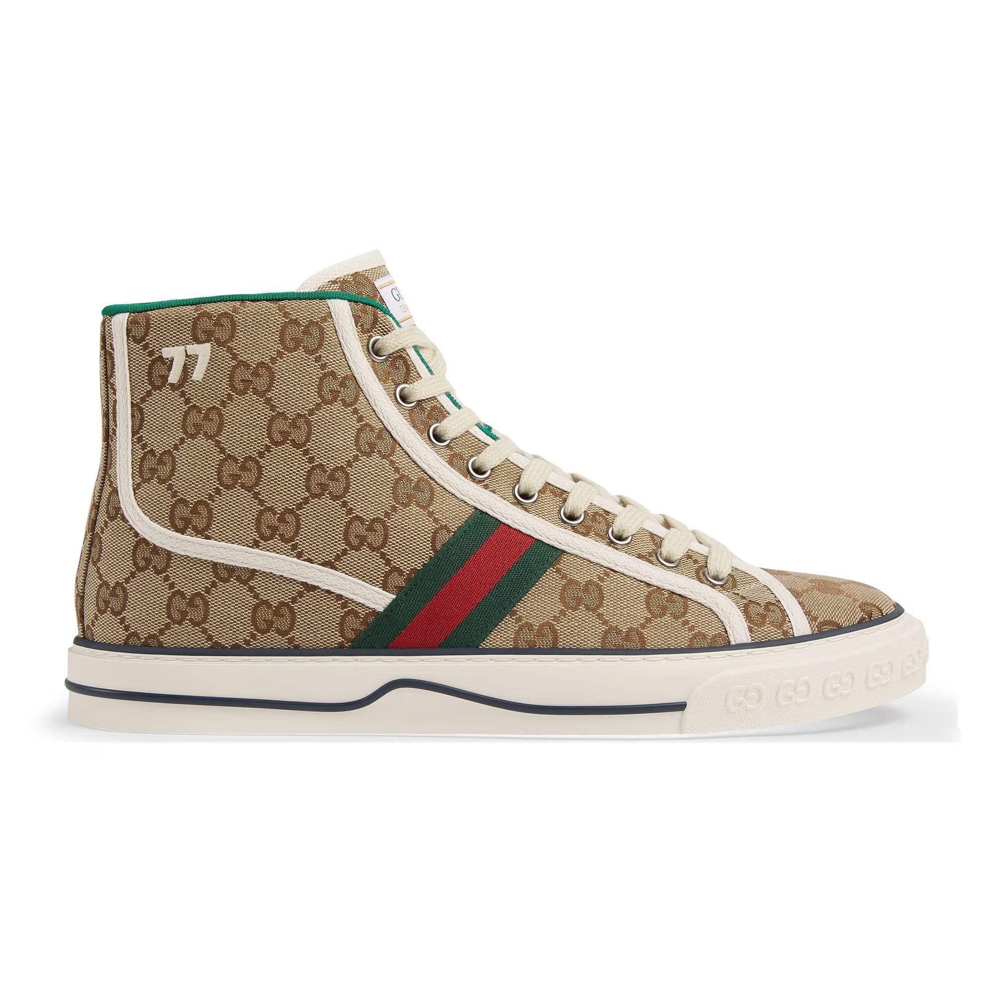 GUCCI High-Top Sneaker Tennis 1977 GG Supreme Sneaker