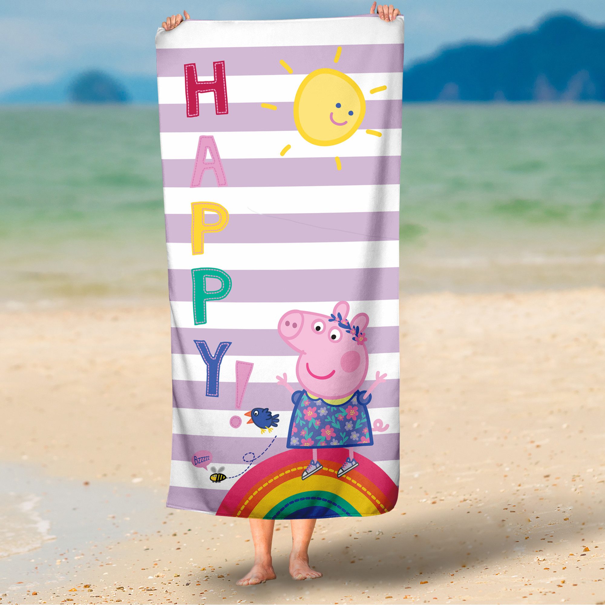 BERONAGE Strandtücher Peppa Wutz Pig Badetuch günstig online kaufen