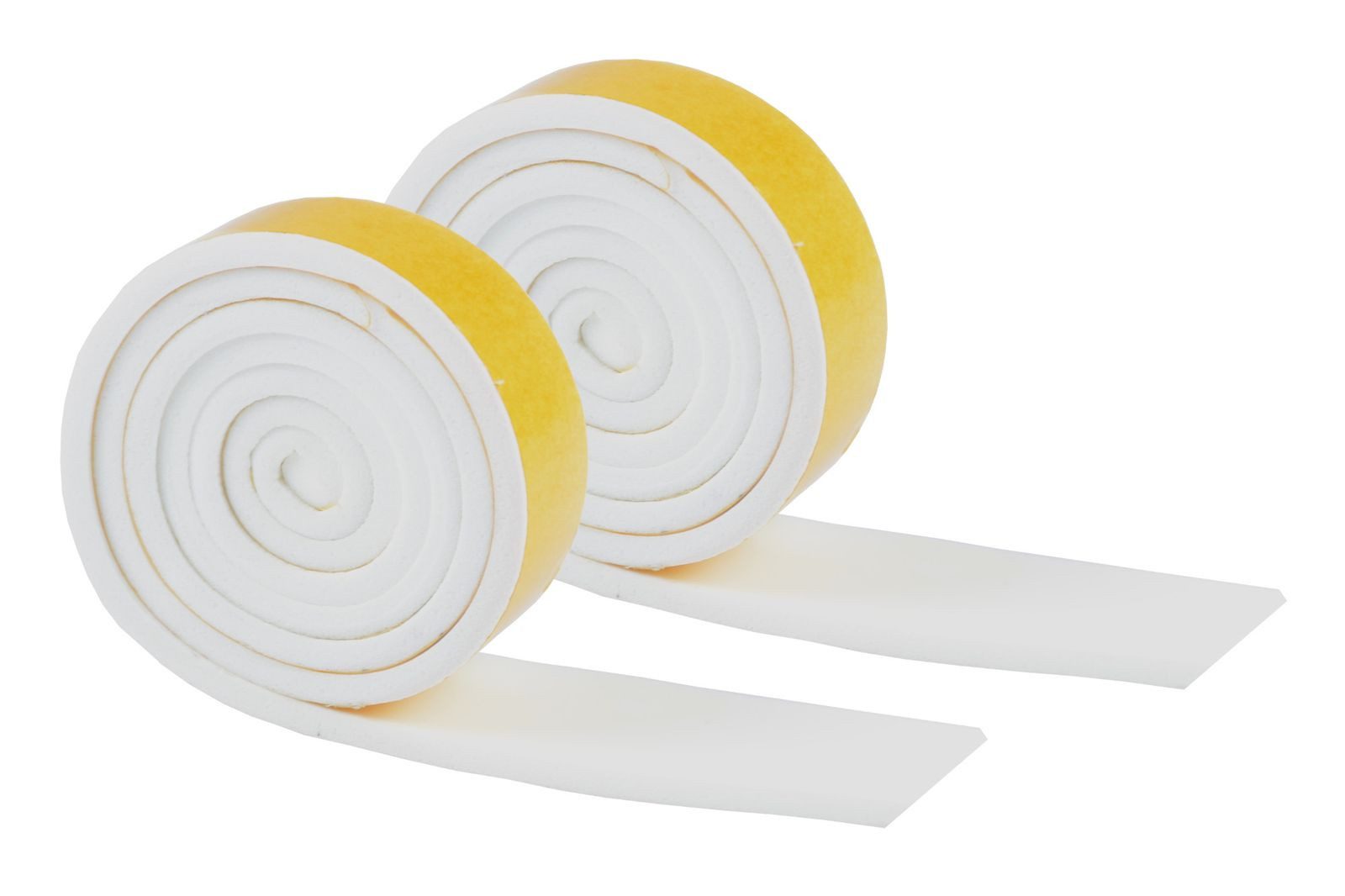 BURI Dichtlippe Türdichtung 2x ca.99cm weiß selbstklebend Dichtung Zugluftstoppen, L: 99 cm
