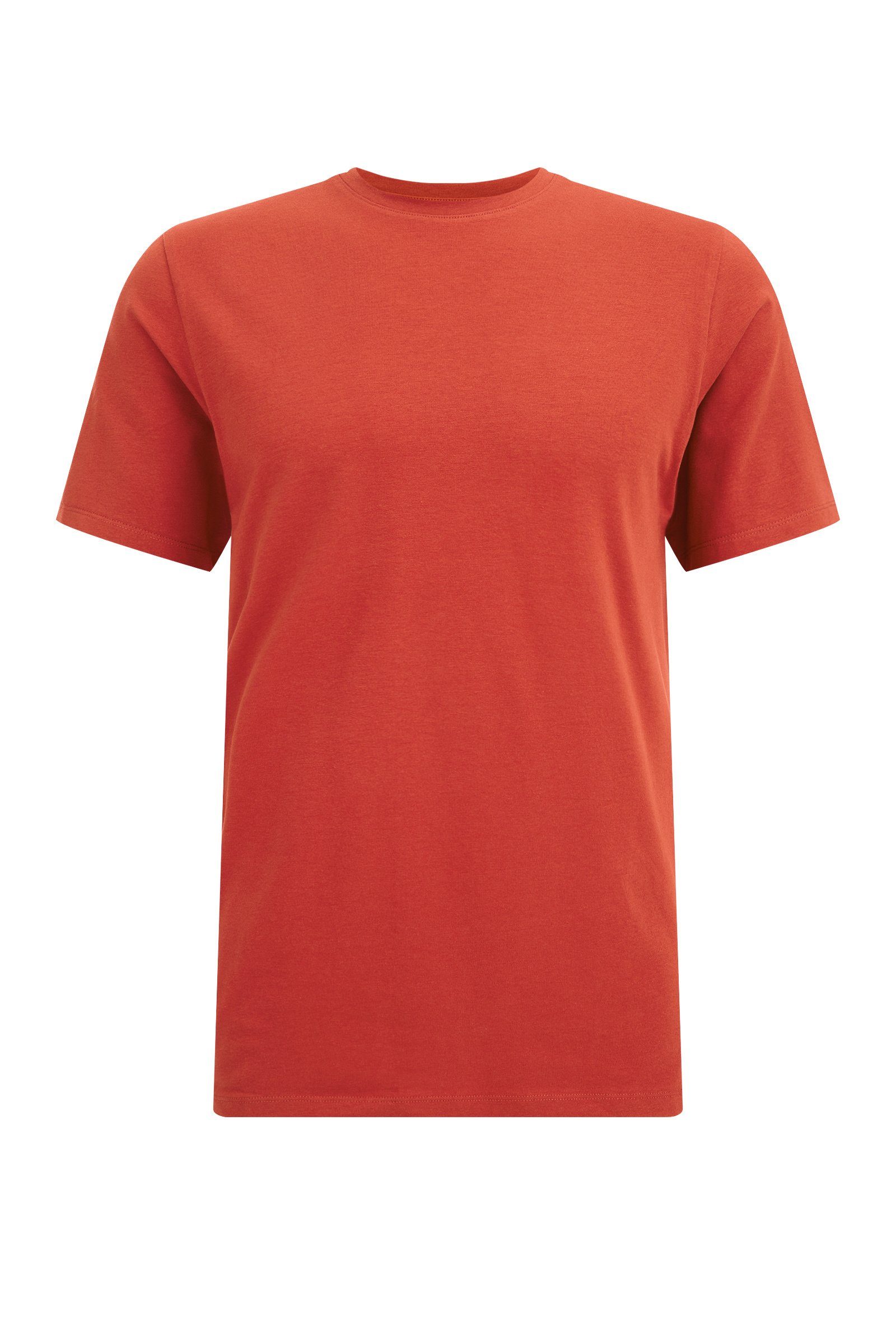 WE Fashion T-Shirt (1-tlg) Dunkelrot