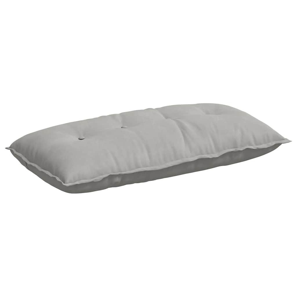 vidaXL Rückenkissen Rücken Kissen Hellgrau 100 x 50 cm Mikrofaserstoff, 1-tlg.