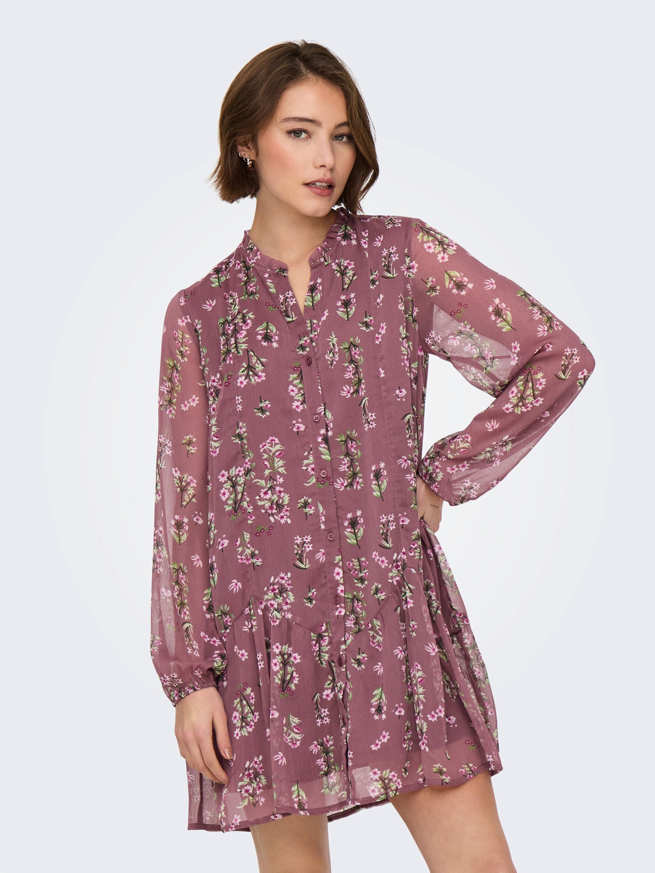 ONLY Blusenkleid ONLEmilie (1-tlg) Rüschen
