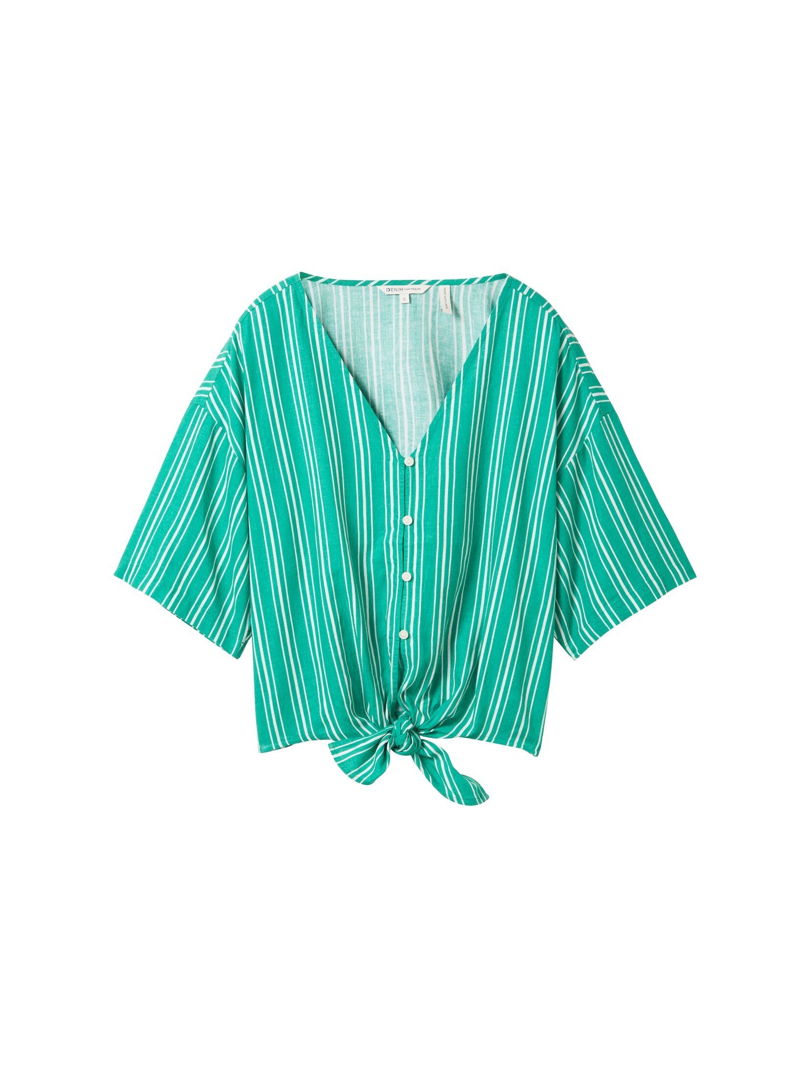 TOM TAILOR Denim Kurzarmbluse Cropped Bluse günstig online kaufen