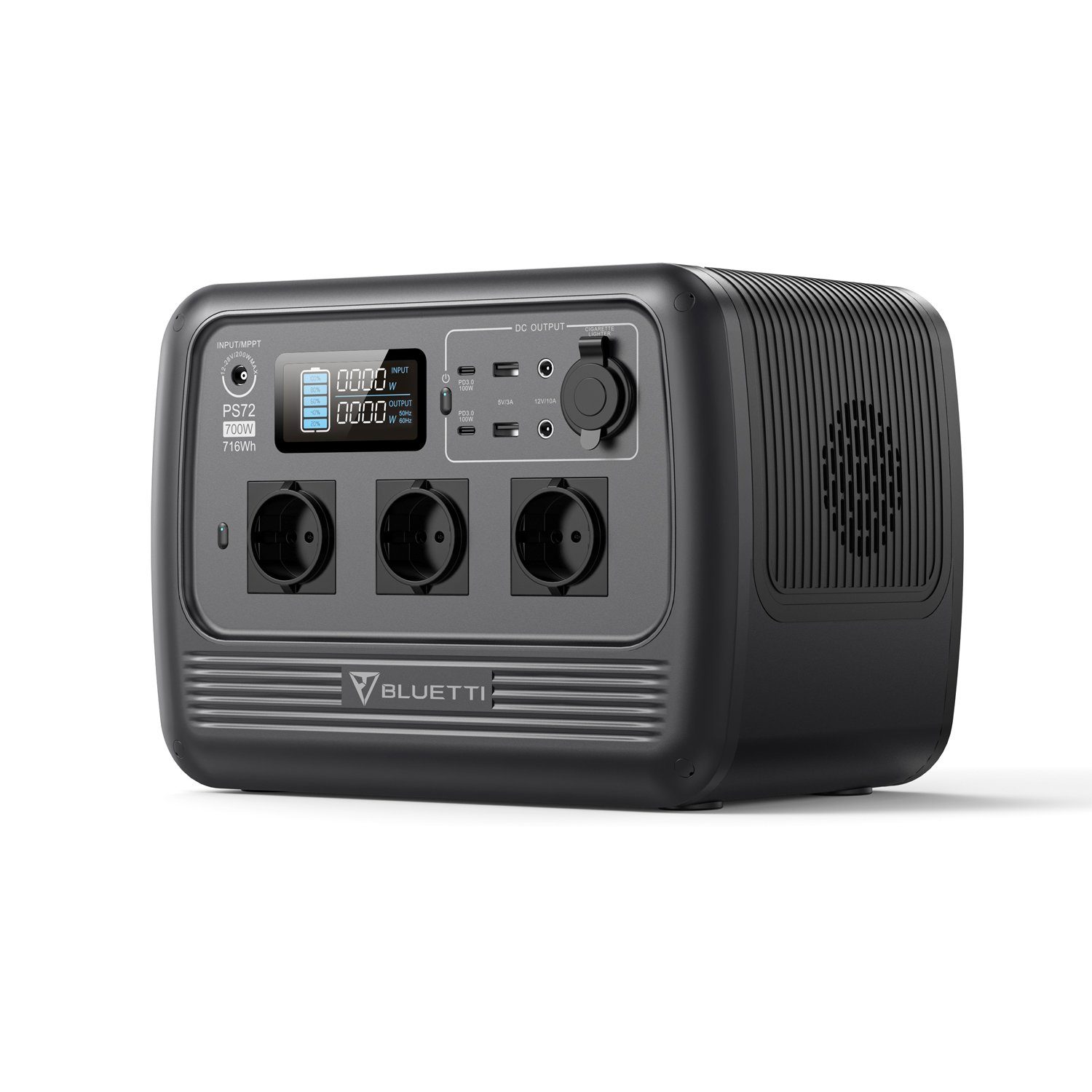 BLUETTI Stromerzeuger PS72 1000W Solargenerator mit 716Wh LiFePO4Batterie