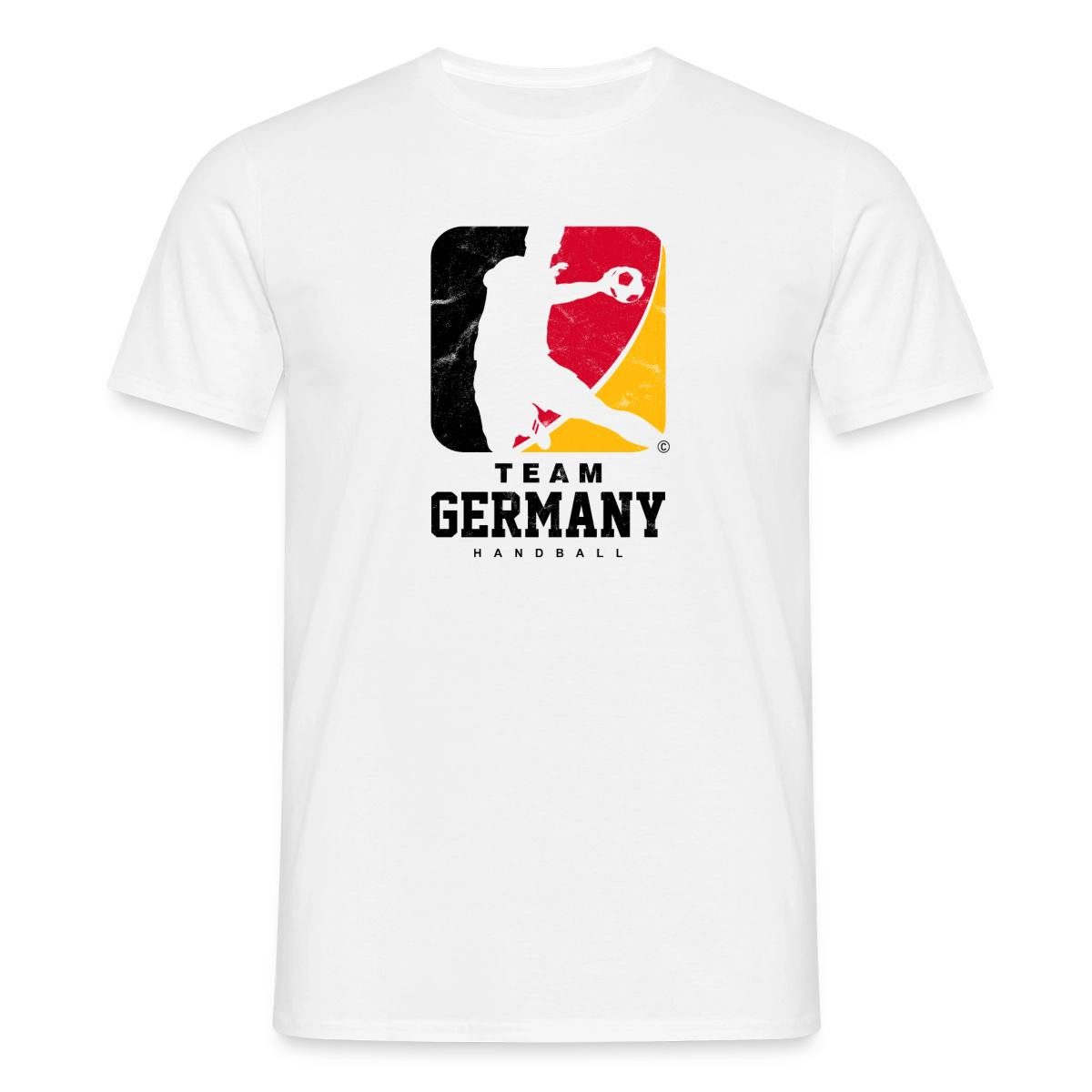 Spreadshirt T-Shirt Team Germany Handball - Logo Sportdesign Männer T-Shirt (1-tlg) Regular Fit