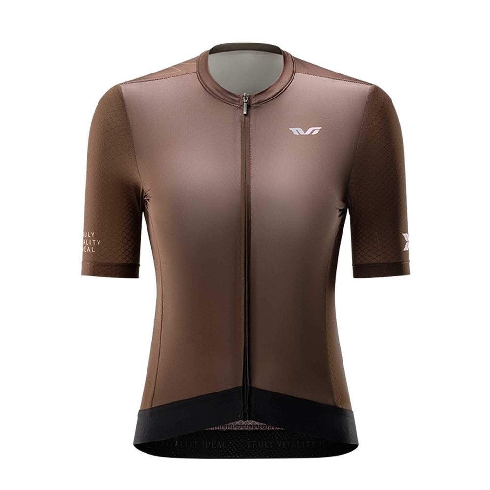 ROCKBROS Radtrikot Fahrradtrikot Rennradtrikot Kurzarmtrikot (Spar-Set, 1-tlg., 84 cm Oberweite leicht) UPF 50+, 3 Rückentaschen, reflektierend, elastisch