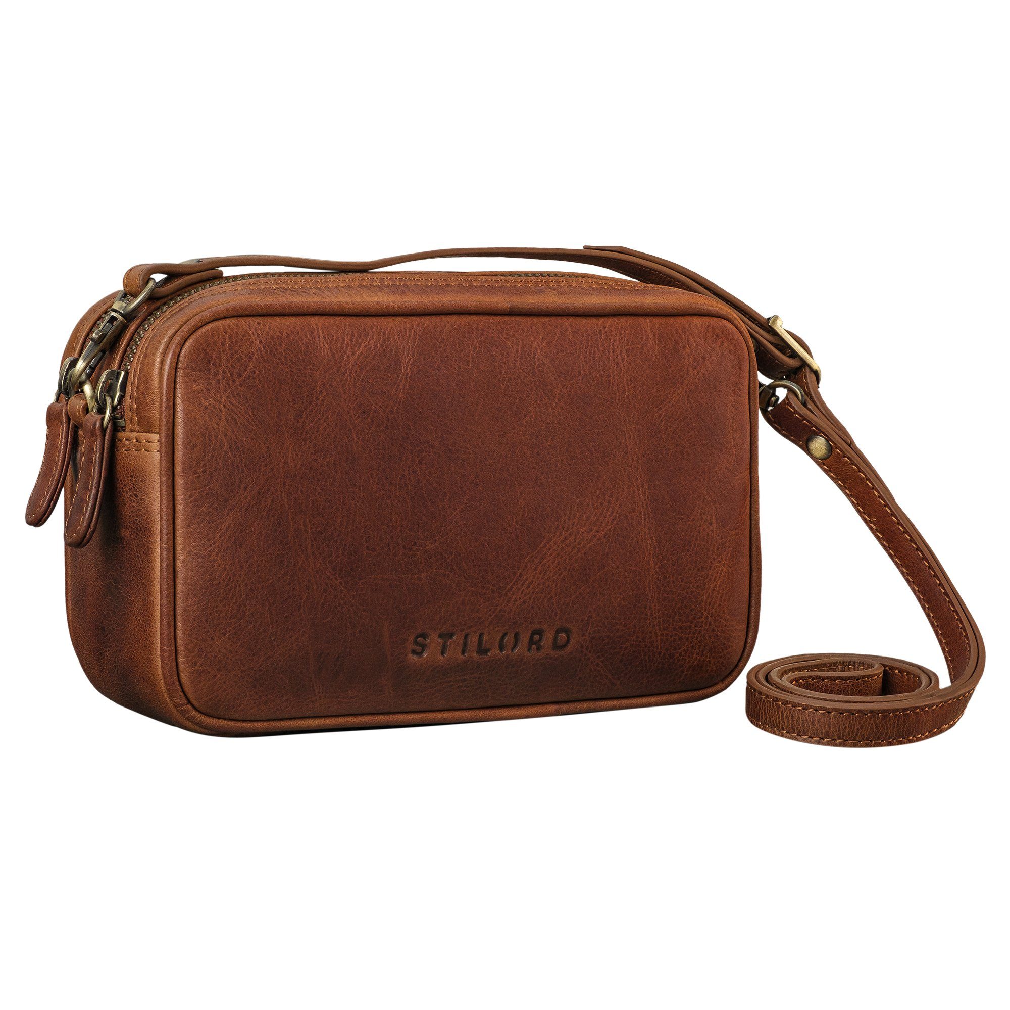 Handtasche "Pam" Umhängetasche Leder Damen Klein