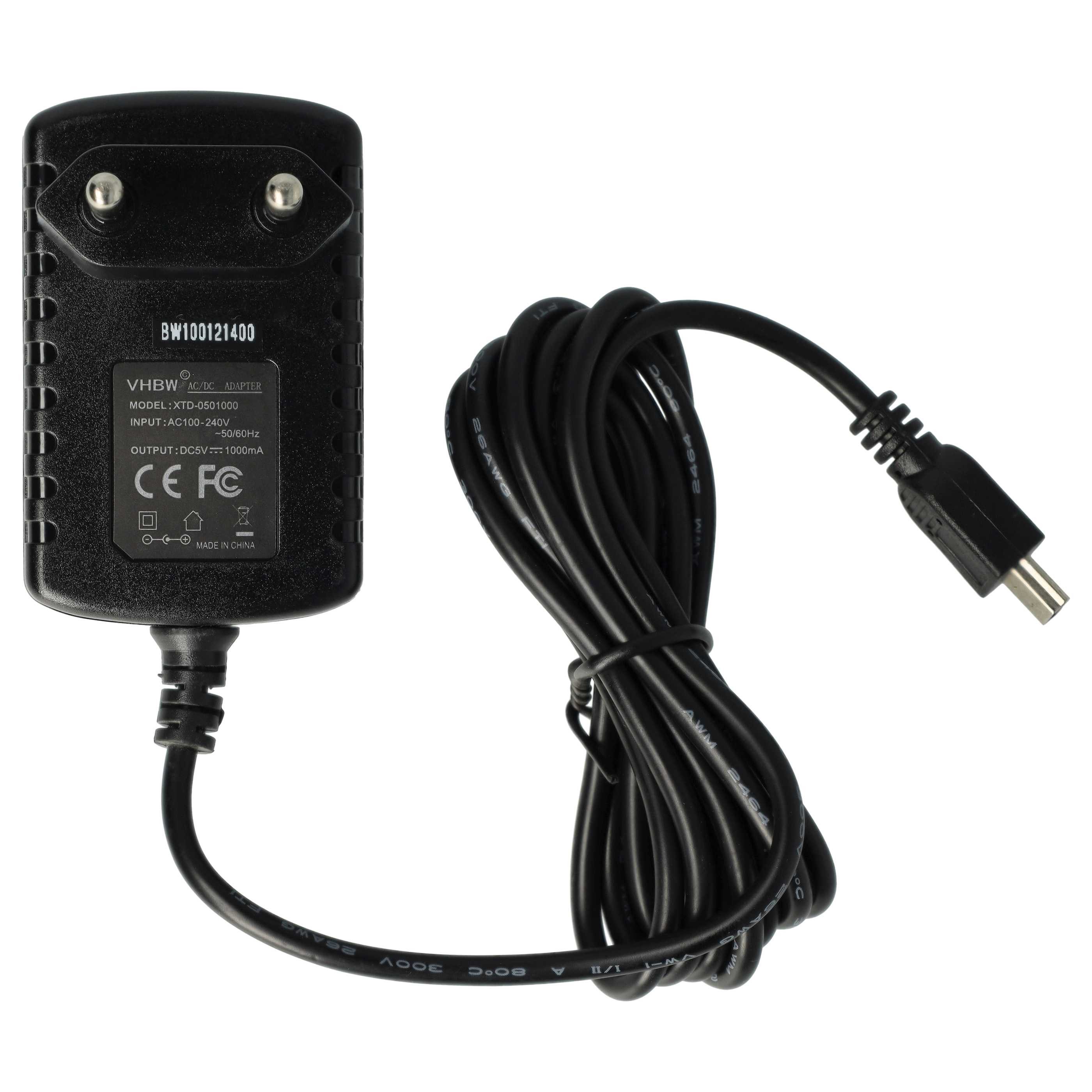 vhbw passend für Motorola Krzr K1, E770V, Krzr K3, E680, Maxx V6, Razr V3, Smartphone-Ladegerät (Flach)