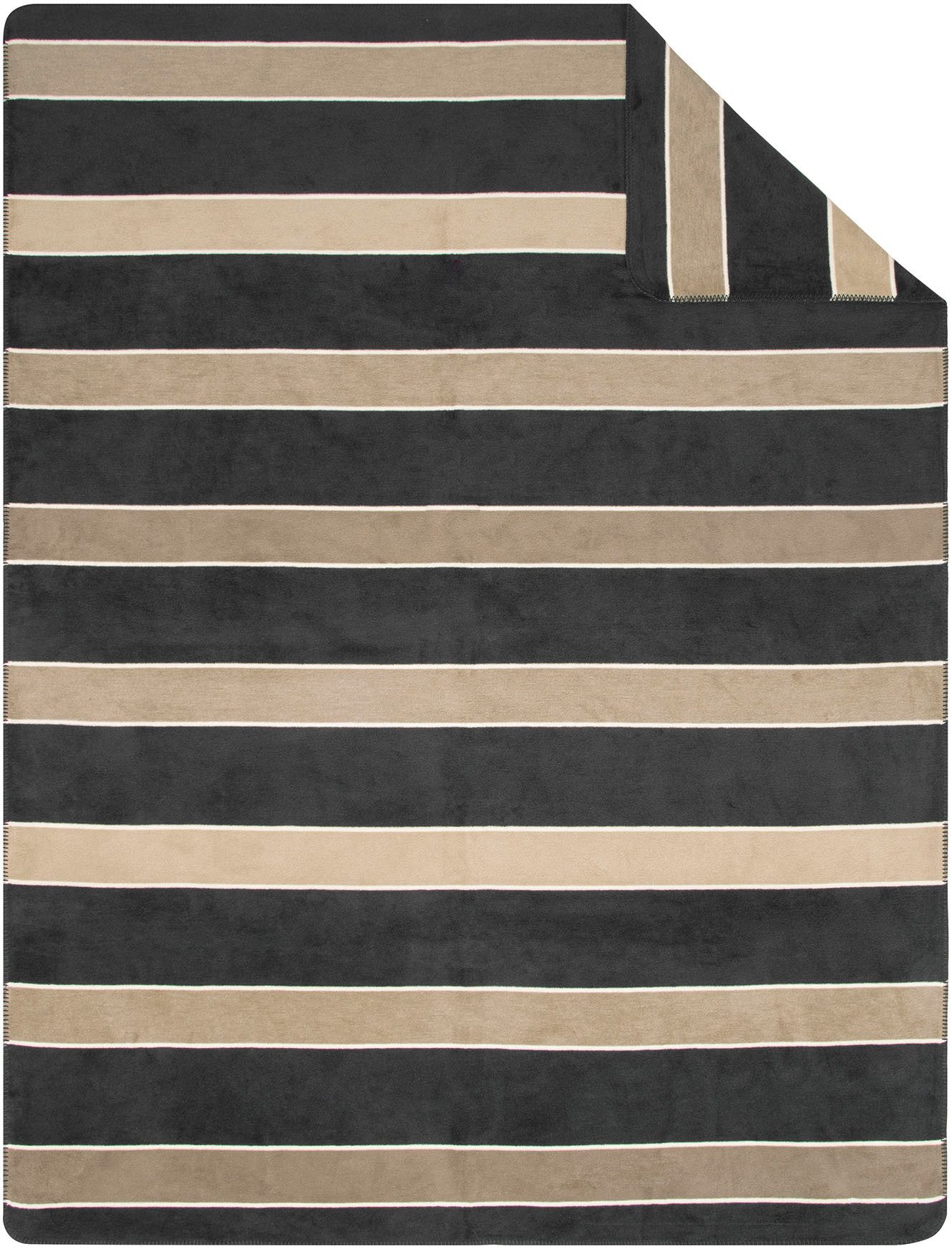 Wohndecke Wohndecke Kotor, IBENA, mit Blockstreifen