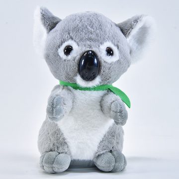 Kögler Kuscheltier Labertier Koala Travis Koalabär äfft alles nach Wackelkopf Grau 18 cm