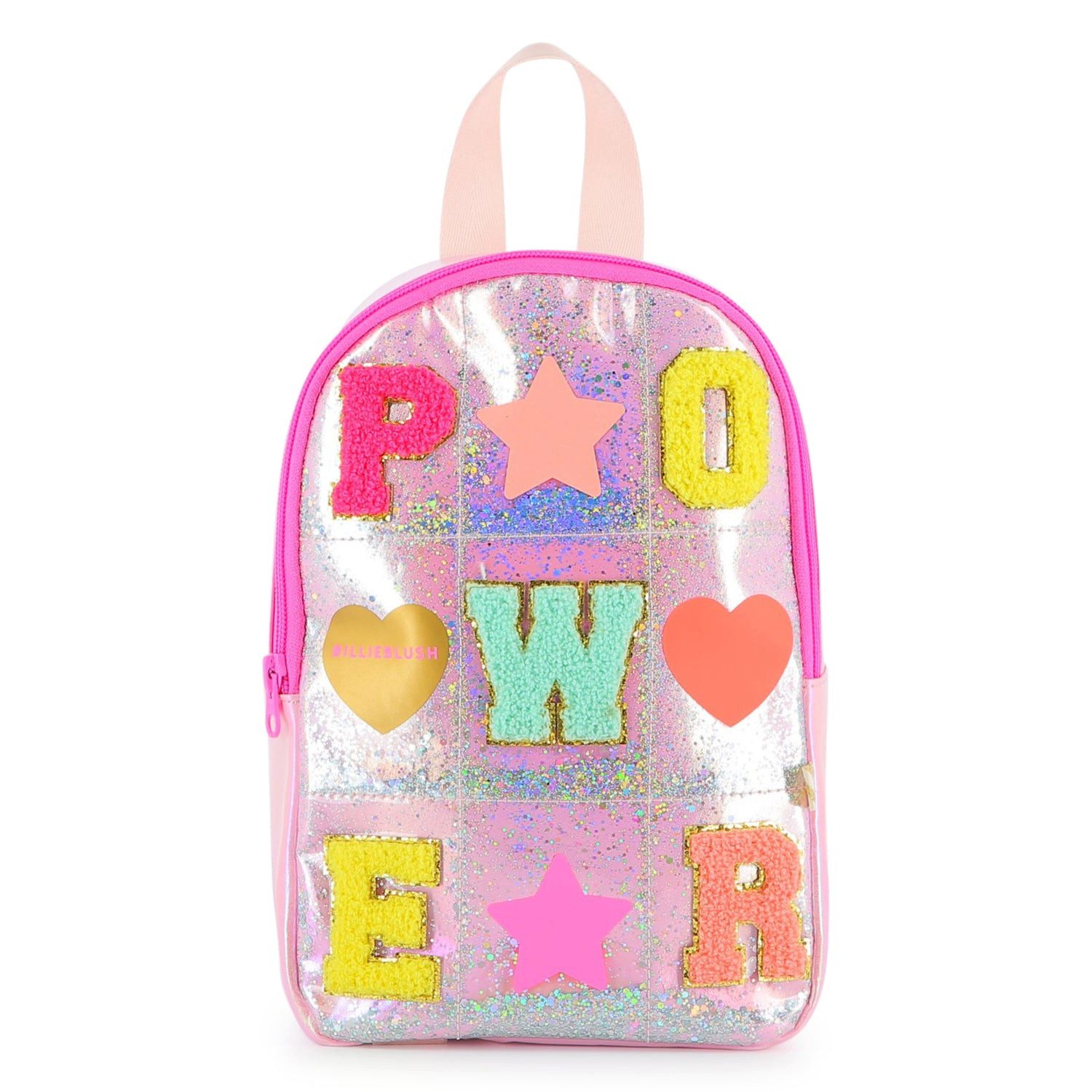 Billieblush Kinderrucksack BILLIEBLUSH Rucksack klein POWER Mehrfarbig mit Glitzer & Pailletten