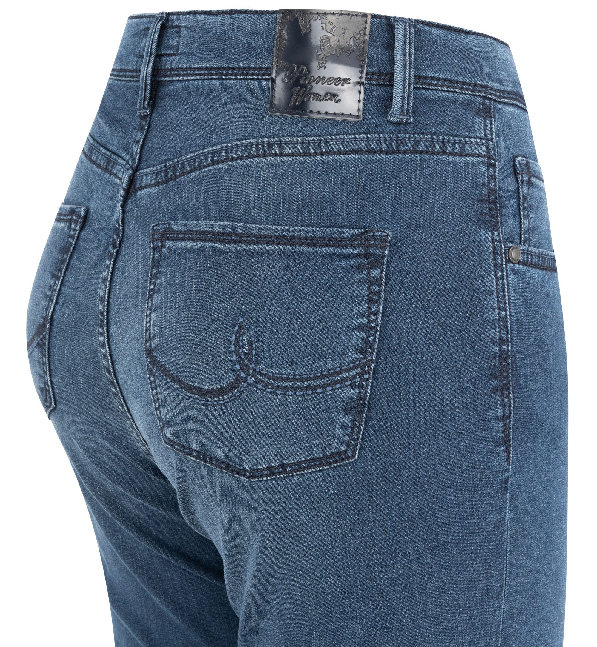 Pioneer Authentic Jeans Stretch-Jeans PIONEER BETTY dark blue used 3098 4071.6812 - POWERSTRETCH – Bild 3 von 5