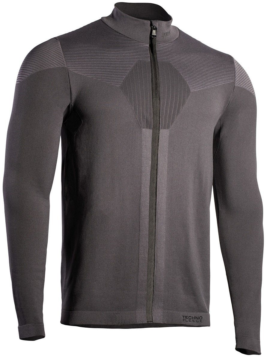 Iron-IC Fleecejacke Techno Maglia mit Reißverschluss - 2nd Layer Full Zip - anthrazitgrau