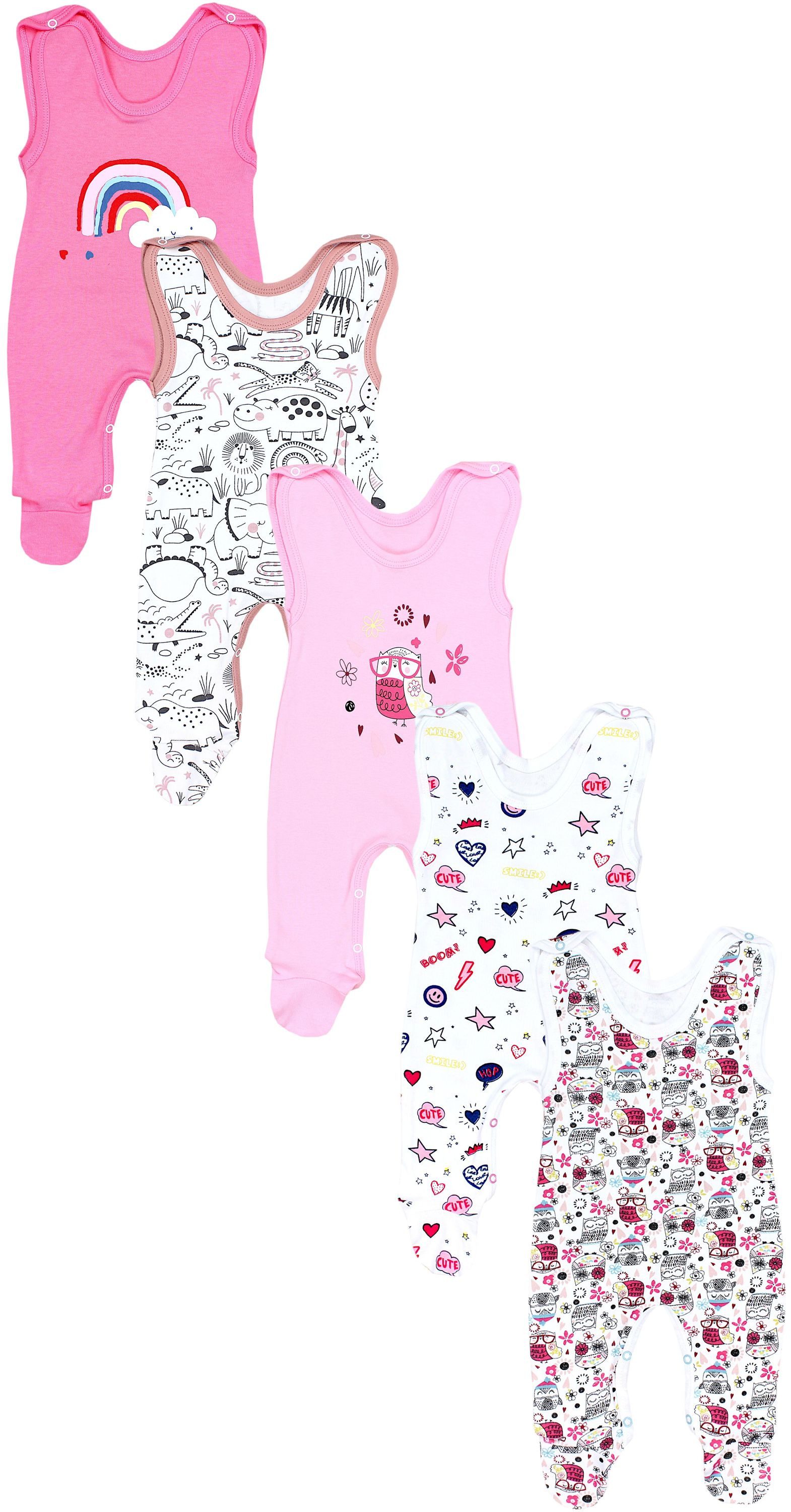 TupTam Strampler TupTam Baby Unisex Strampler mit Aufdruck Spruch 5er Pack
