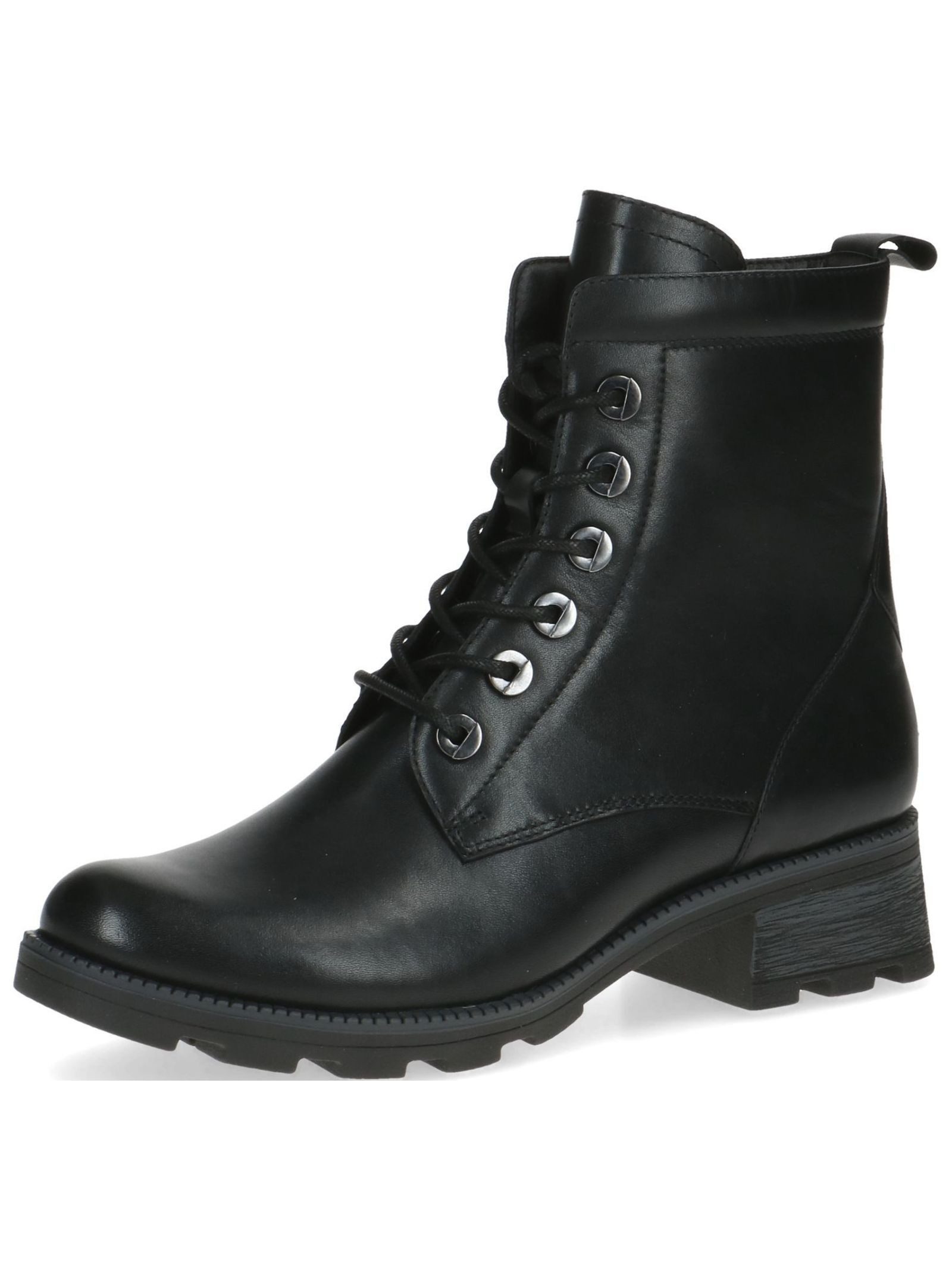 Stiefelette Leder . Schnürstiefelette